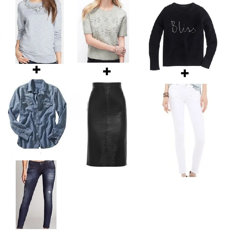 Image Source: Look 1: MichaelKors/Guess/Guess Look2: AnnTaylor/GivenchyShopBop Look 3: JCrew/CitizensforHumanityShopBop