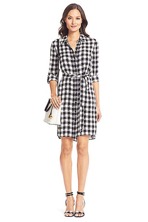 DVF Gingham Dress