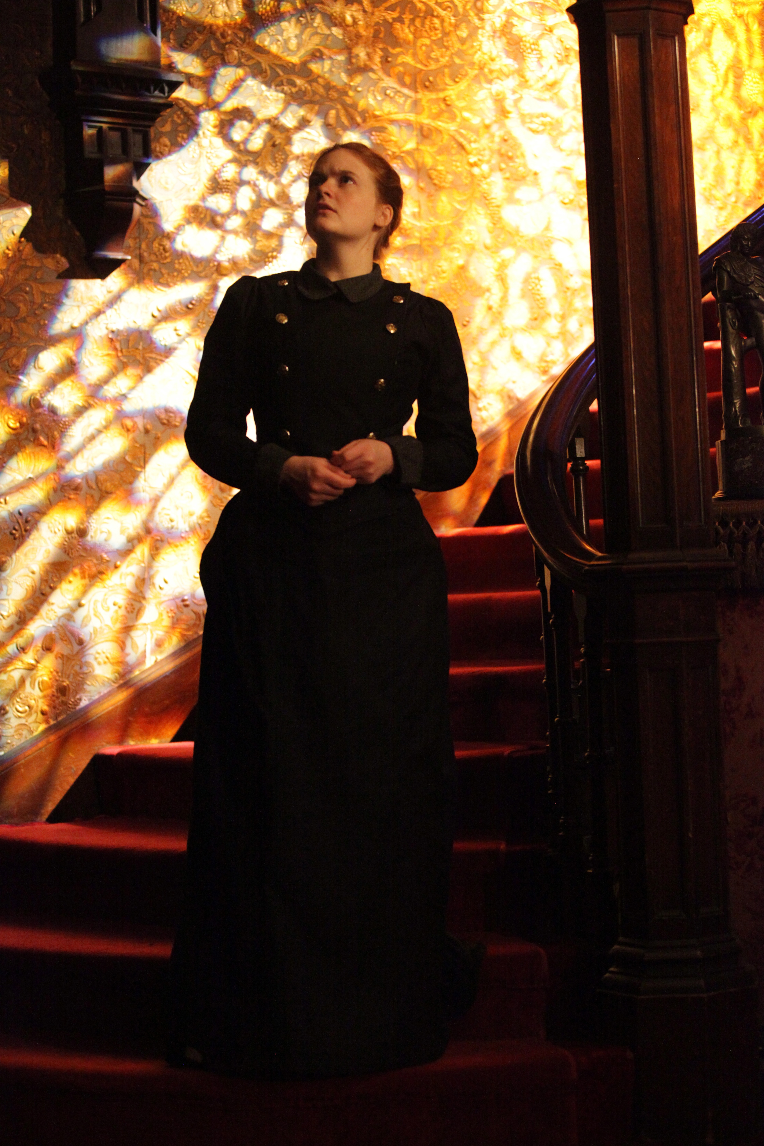 Anna Waldron in The Turn of the Screw at the Gibson House Museum. Photo by Kyler Taustin.