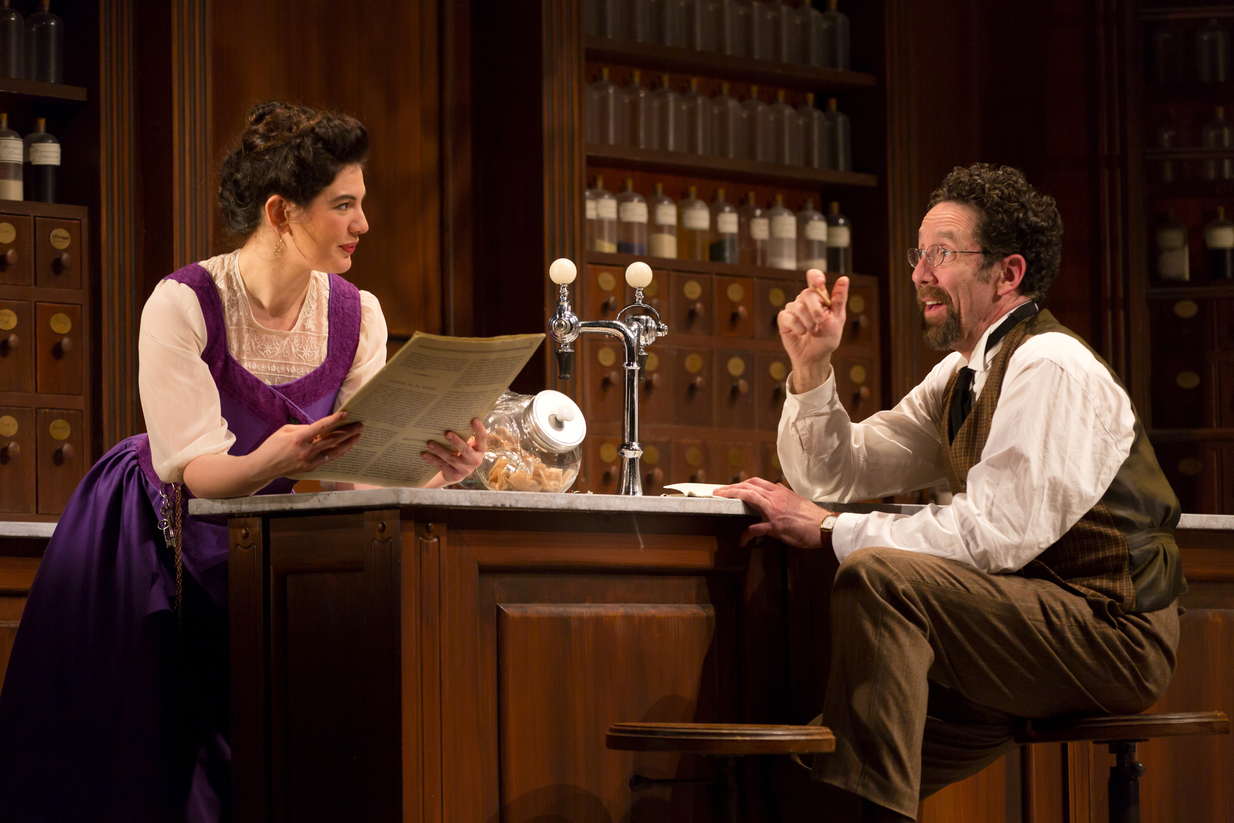  Christina Pumariega and Christopher Tarjan in the Huntington Theatre Company's production of Melinda Lopez's BECOMING CUBA.  March 28 - May 3, 2014 at South End / Calderwood Pavilion at the BCA. huntingtontheatre.org. Photo T. Charles Erickson 