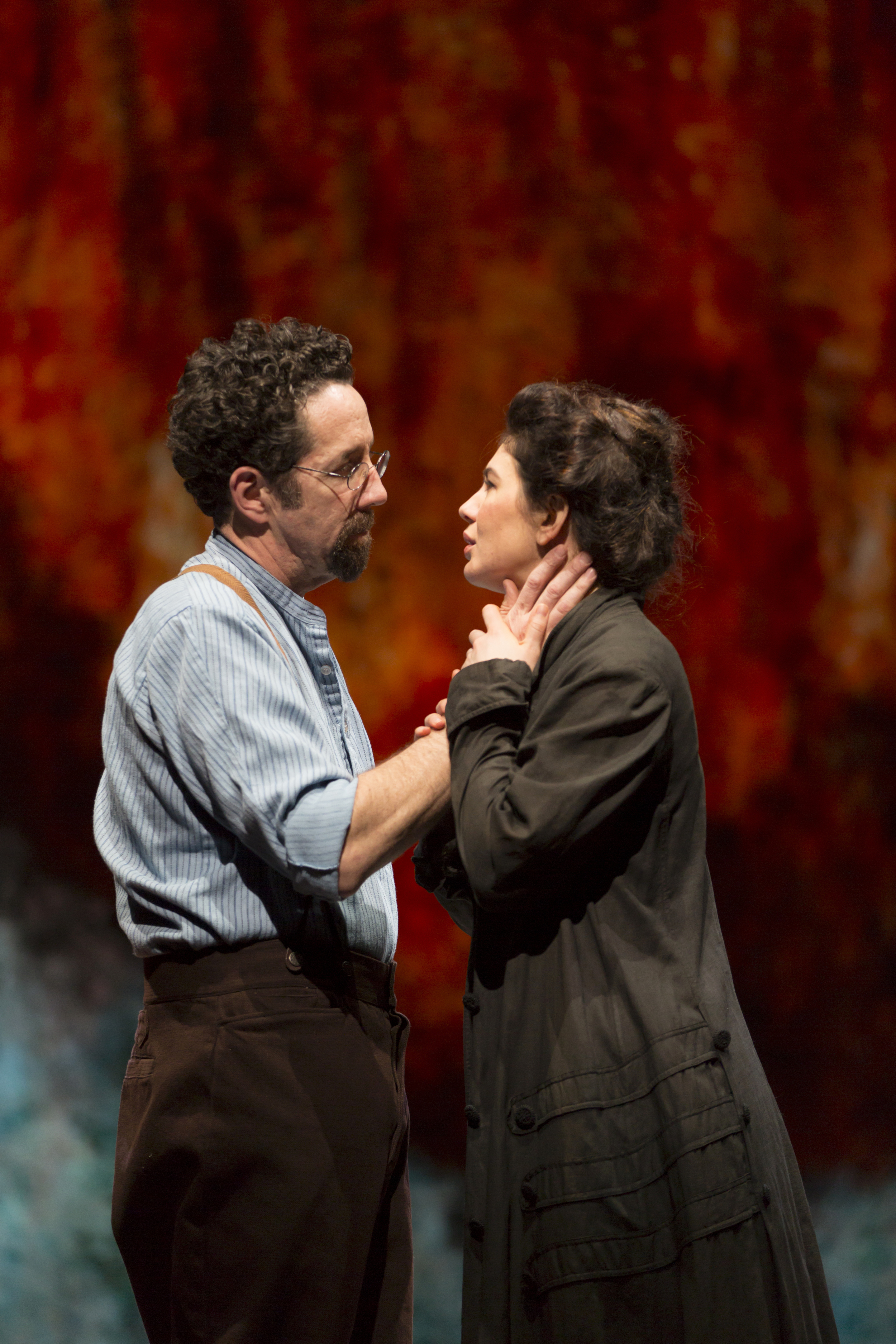  Christopher Tarjan and Christina Pumariega in the Huntington Theatre Company's production of Melinda Lopez's BECOMING CUBA.  March 28 - May 3, 2014 at South End / Calderwood Pavilion at the BCA. huntingtontheatre.org. Photo T. Charles Erickson 