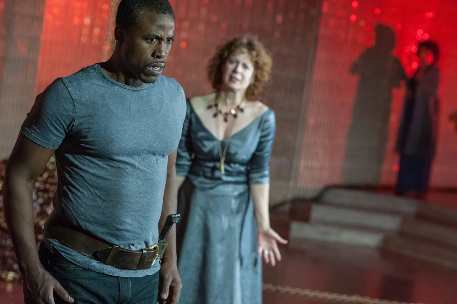 Jason Bowen & Paula Plum in Phèdre presented by Actors' Shakespeare Project. Photo: Stratton McCrady