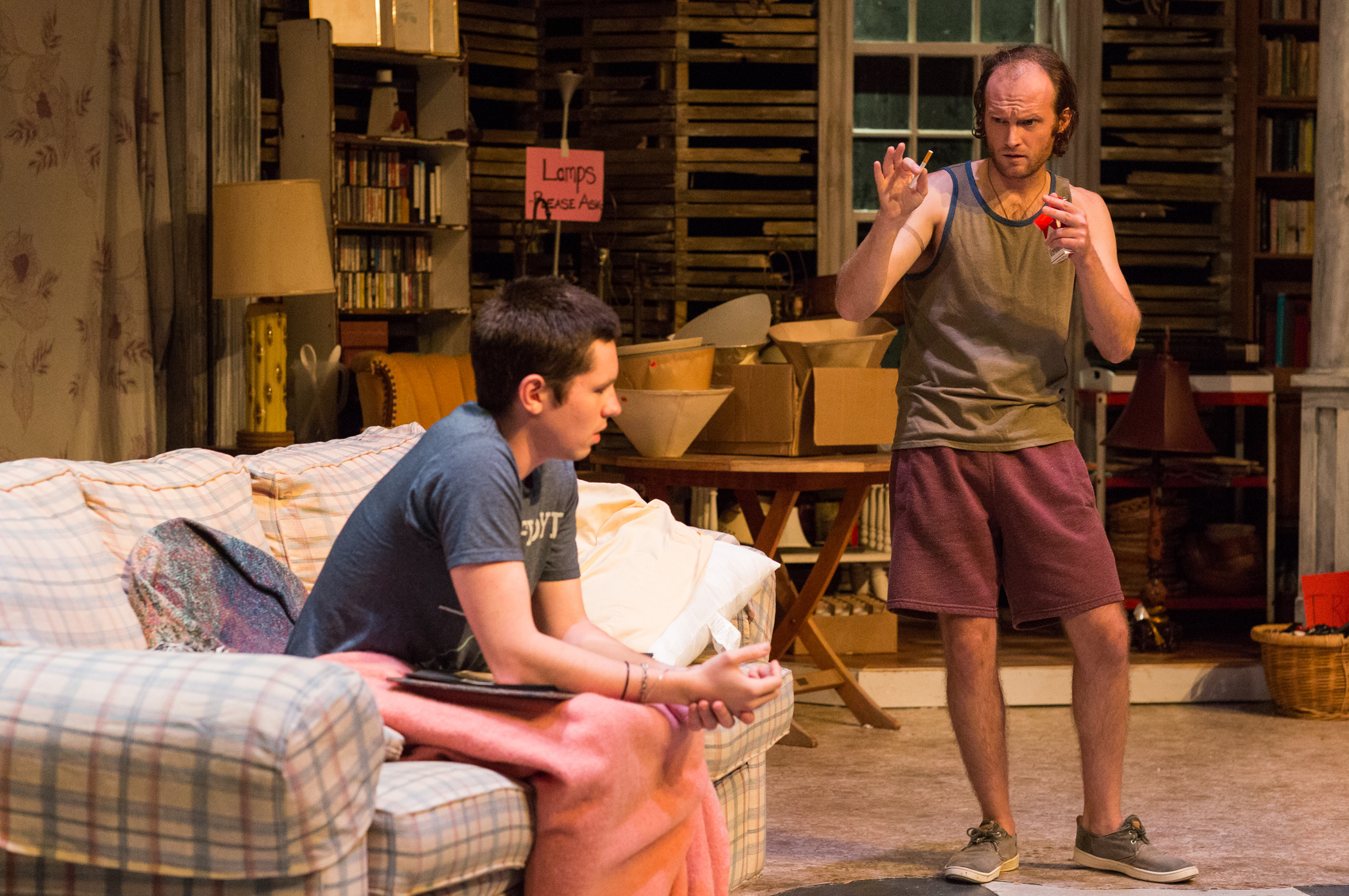  Eliott Purcell and Alex Pollock in the SpeakEasy Stage production of  Appropriate . Photo by Nile Hawver/Nile Scott Shots. 