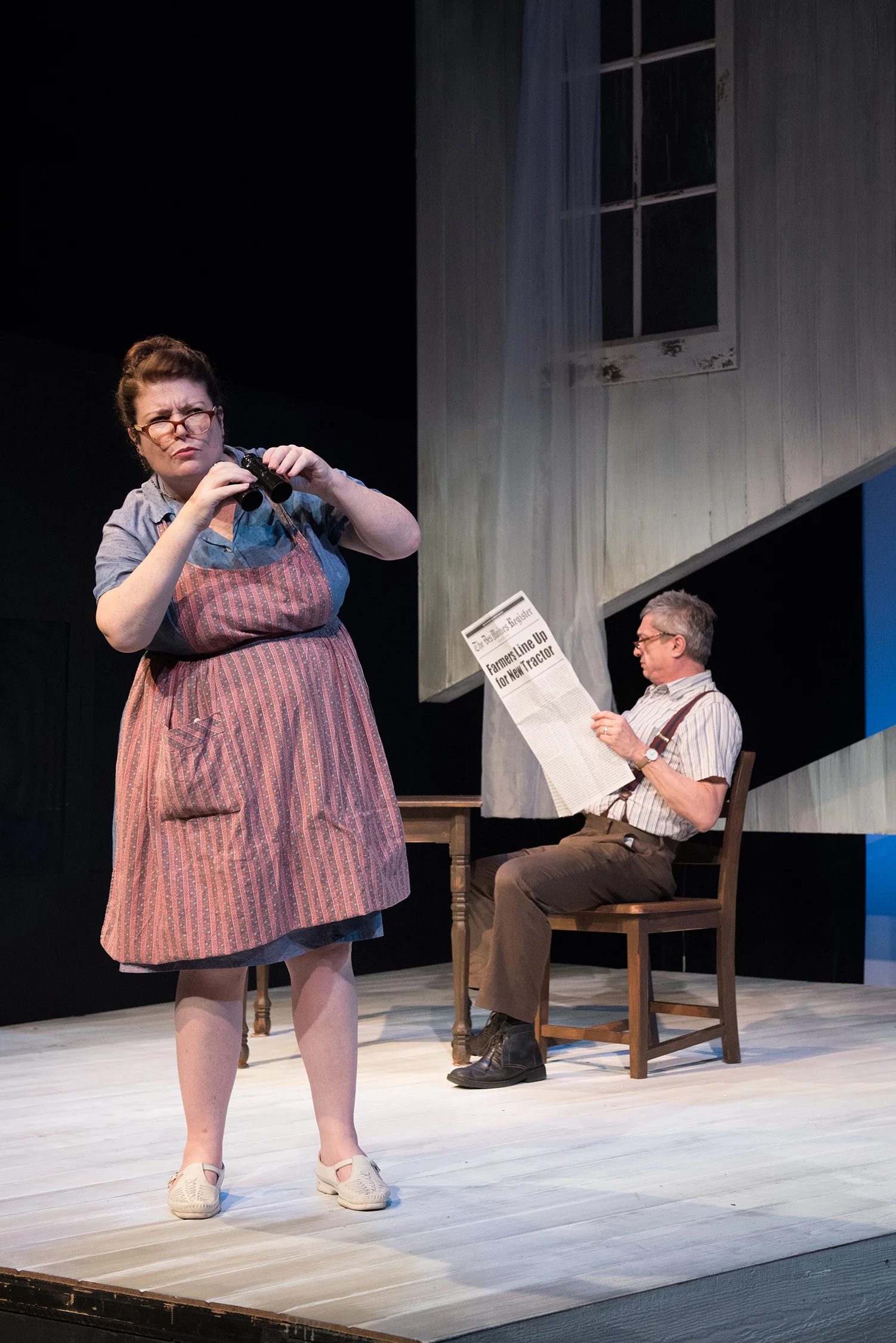 Kerry A. Dowling and Will McGarrahan in The Bridges of Madison County , presented by SpeakEasy Stage Company. Photo: Glenn Perry Photography