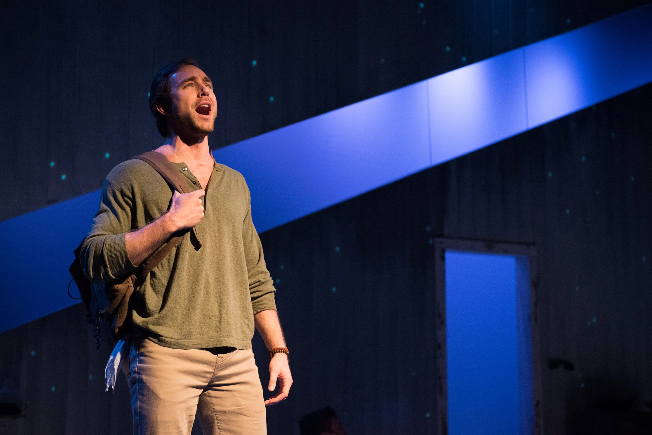 Christiaan Smith in The Bridges of Madison County , presented by SpeakEasy Stage Company. Photo: Glenn Perry Photography