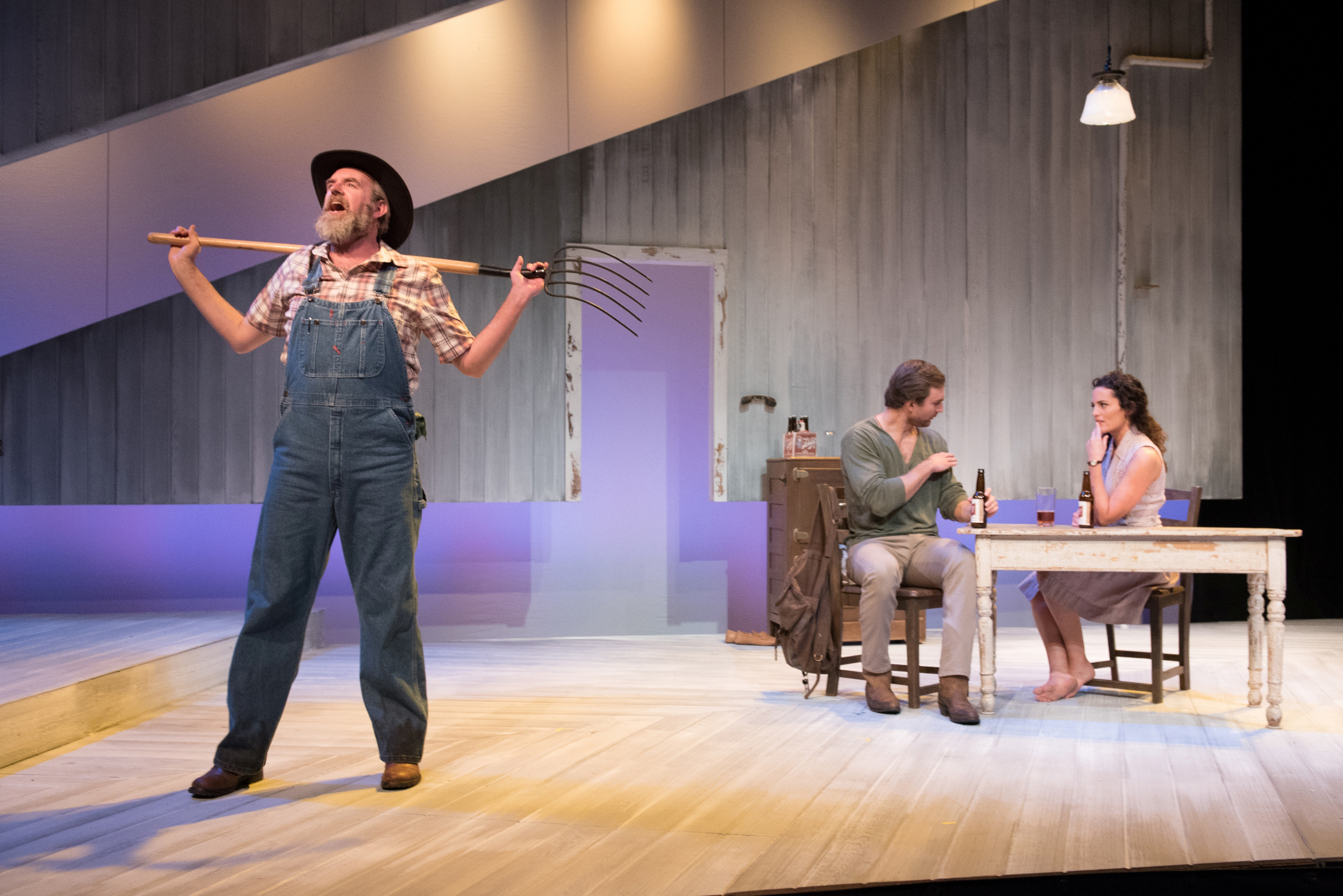  Christopher Chew, Christiaan Smith, and Jennifer Ellis in  The Bridges of Madison County , presented by SpeakEasy Stage Company. Photo: Glenn Perry Photography 