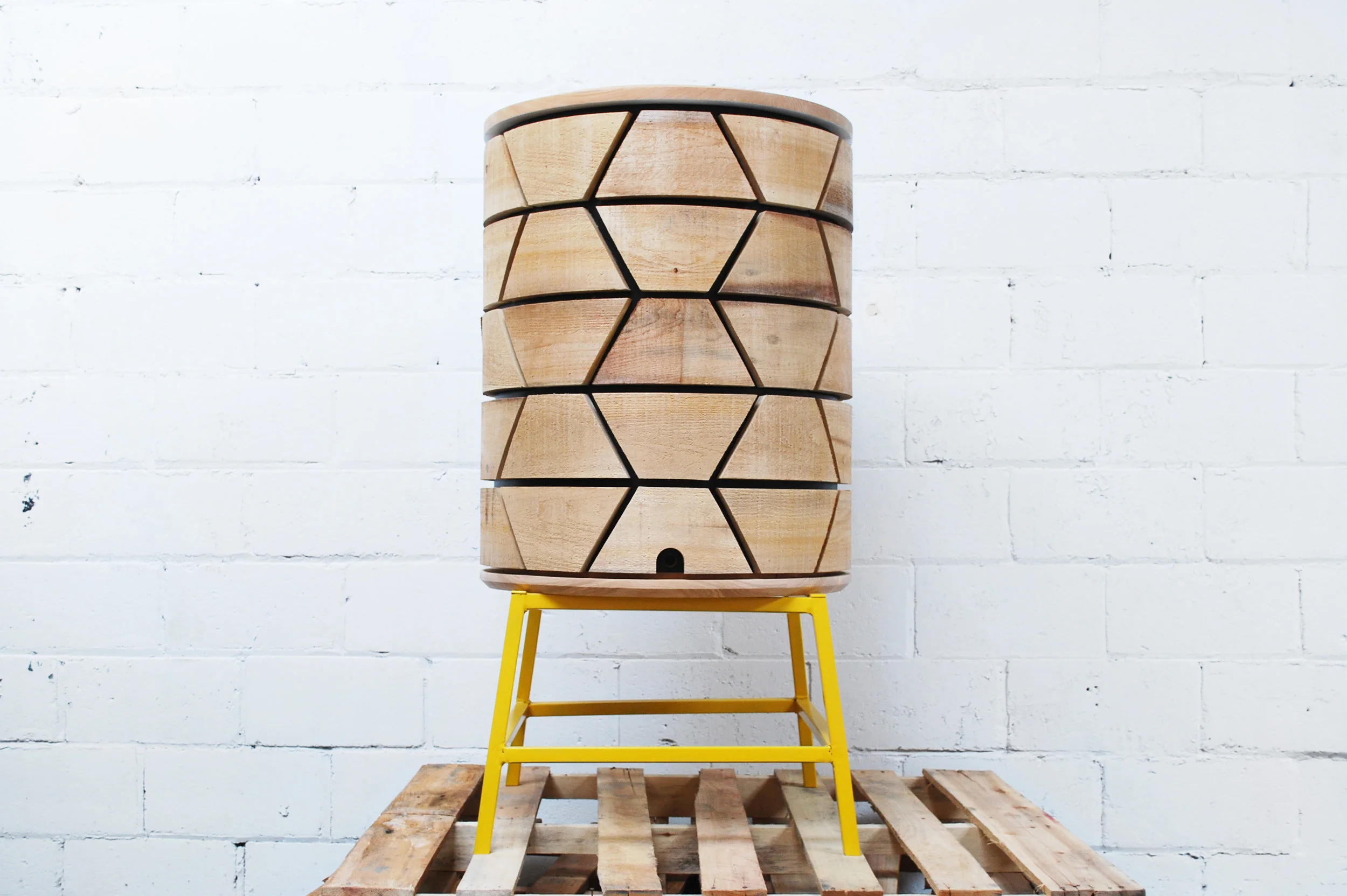 A rooftop beehive designed to promote urban beekeeping and raise awareness of the plight of honeybees.