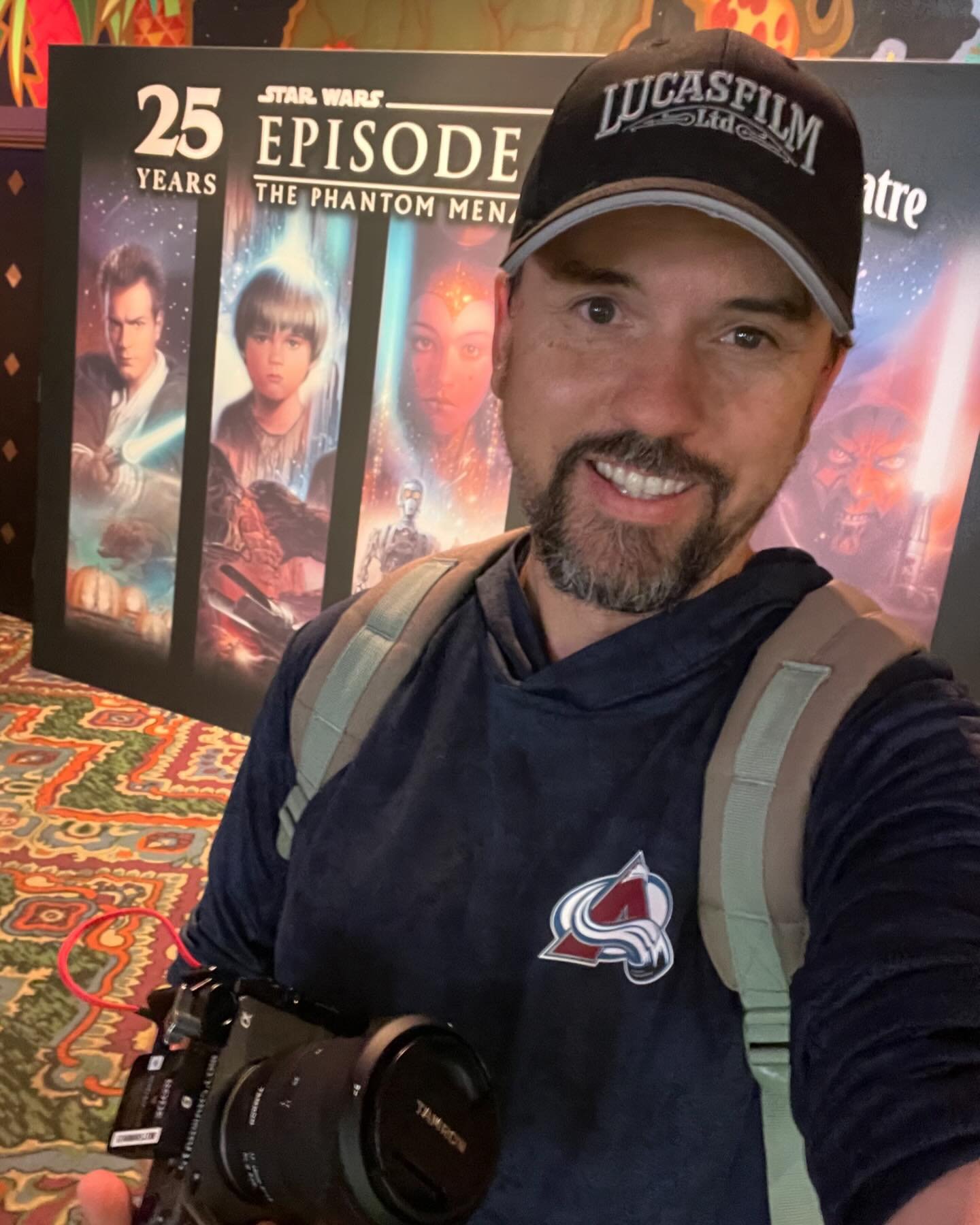 25 years to the day since dragging everyone in the Ford Aerostar to the Chinese Theater for a midnight screening, here I am working for Lucasfilm today at the 25th Anniversary Premiere. Wizard.