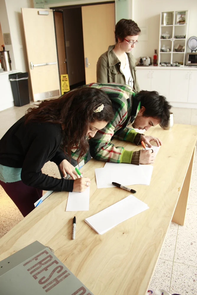 Participants Writing Promises