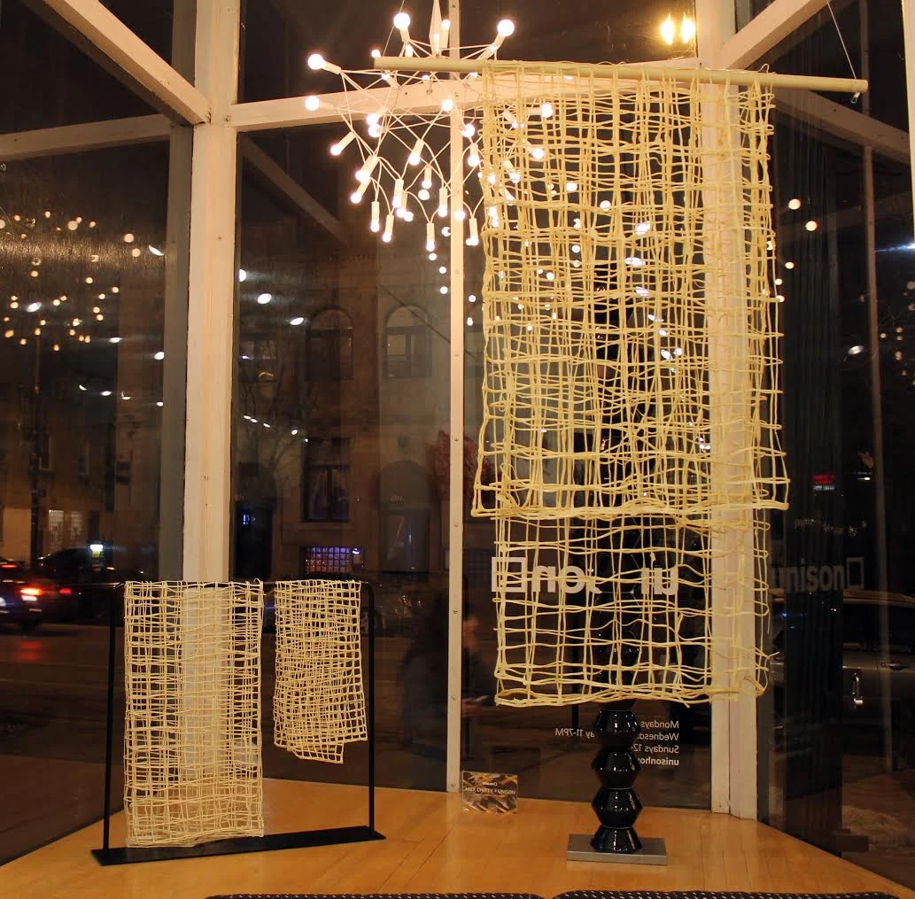 Alex Chitty activates the store windows at Wicker Park’s Unison