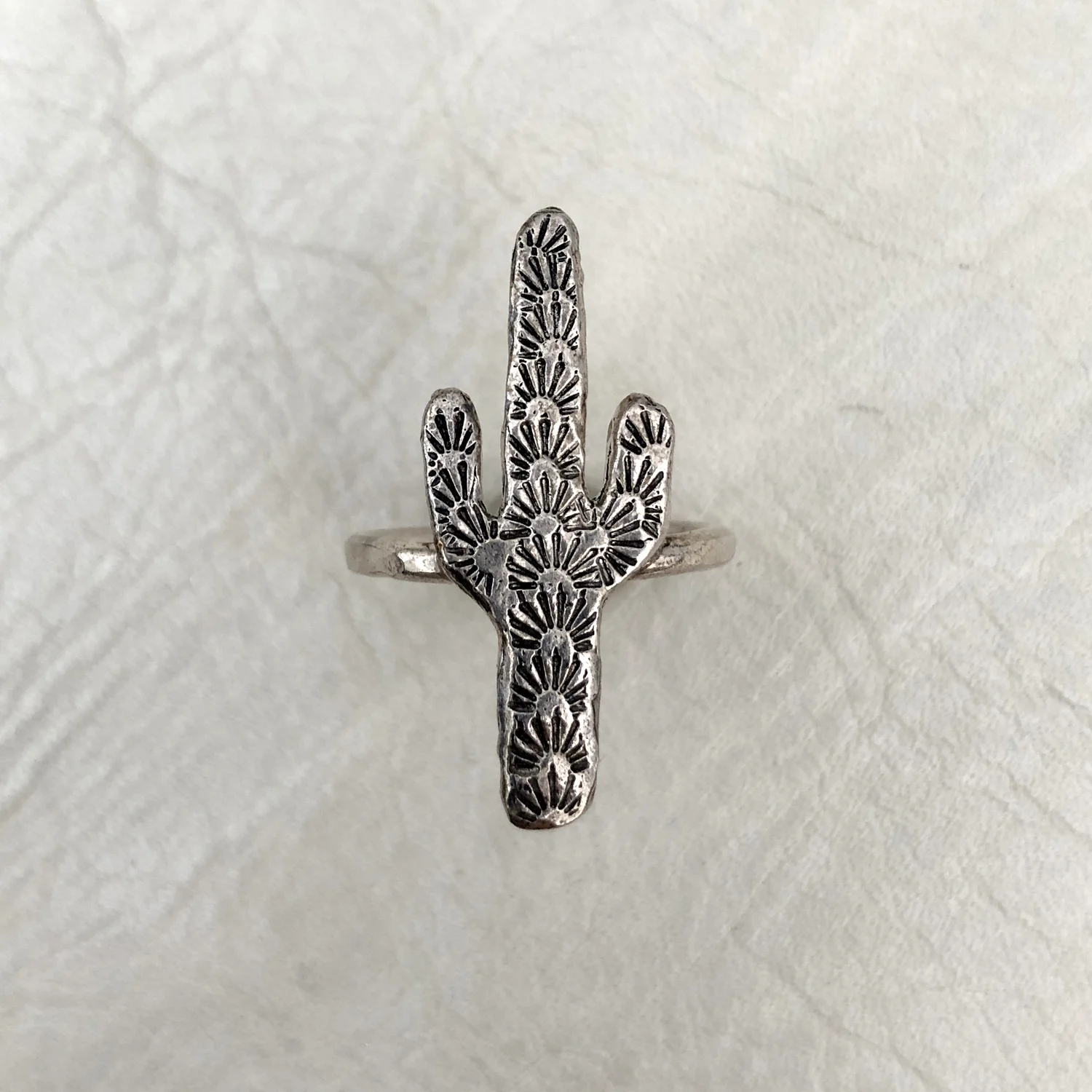 Spiny Saguaro Cactus Ring