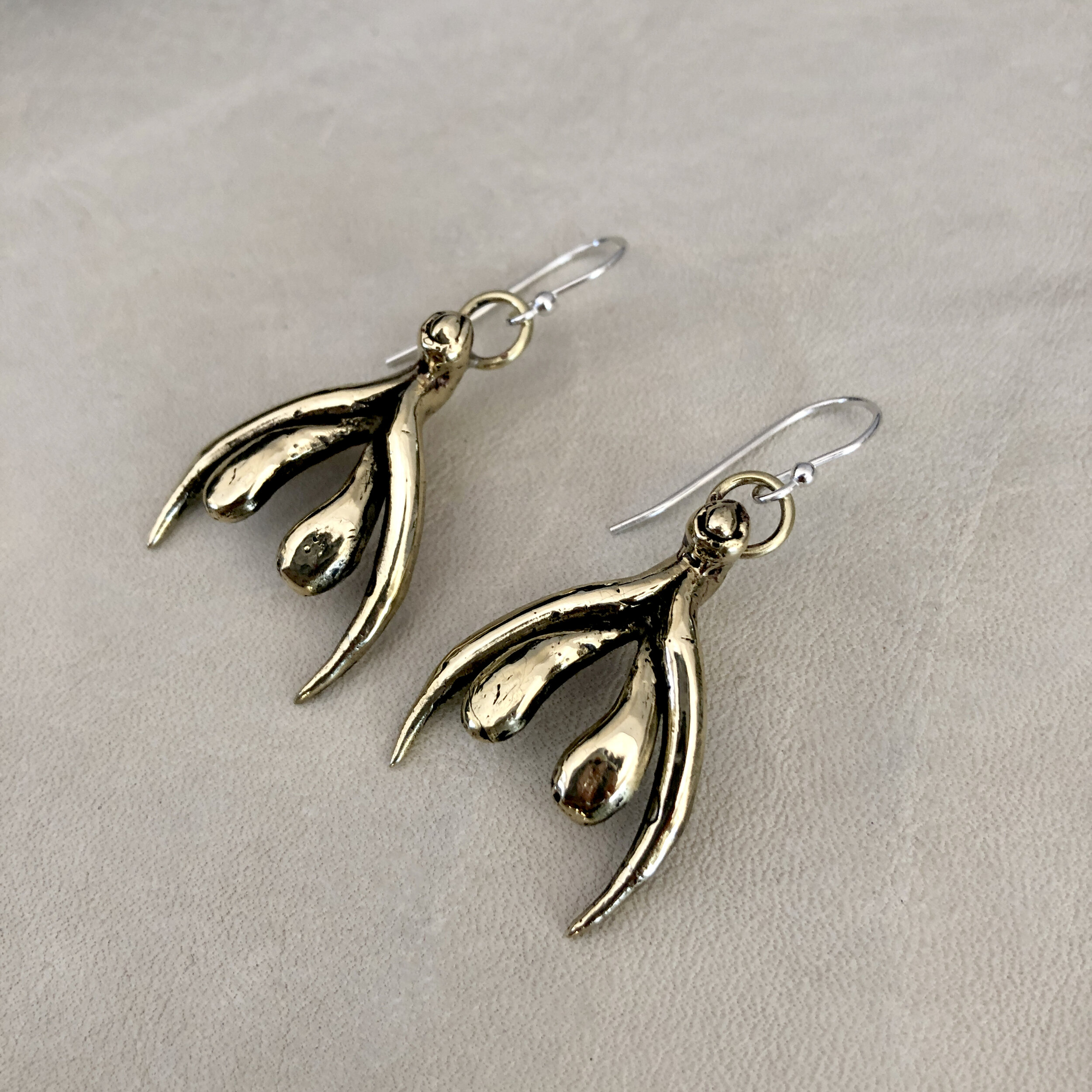 Clitoris Earrings — HELIOTROPE — handcrafted in Tucson