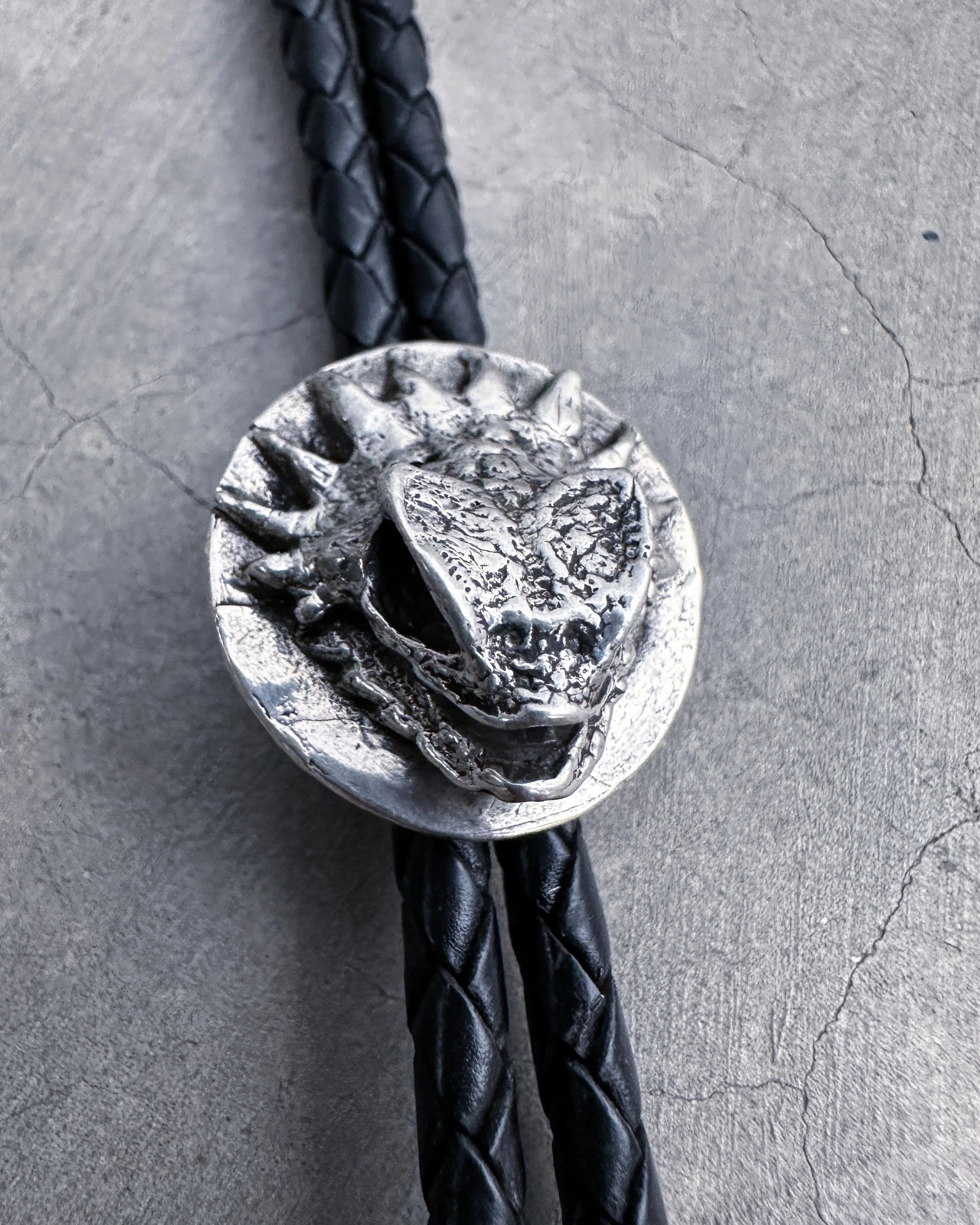 Horned Lizard Skull Bolo Tie