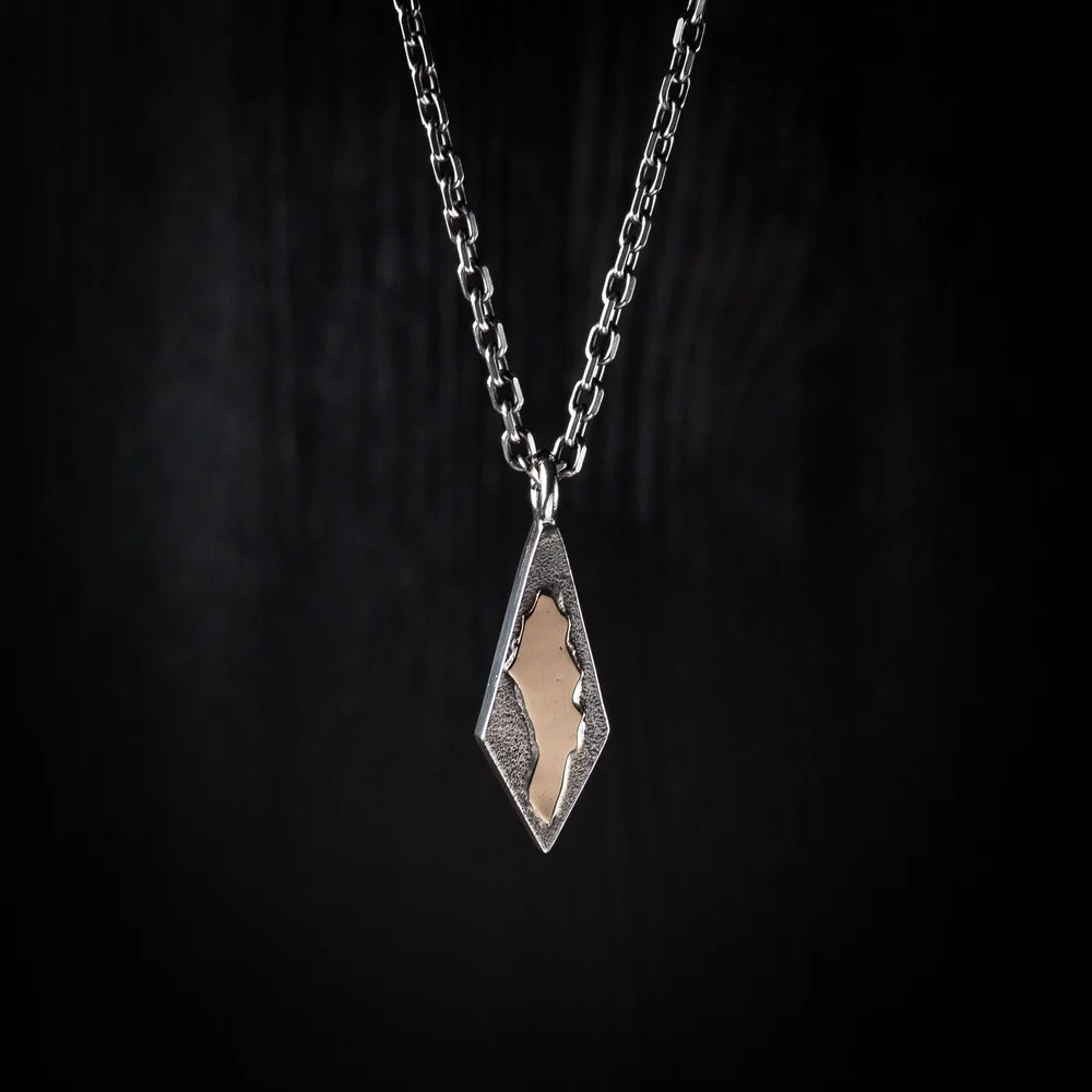 14K FUSE PENDULUM NECKLACE 1-OF-1 — Esteban Joseph