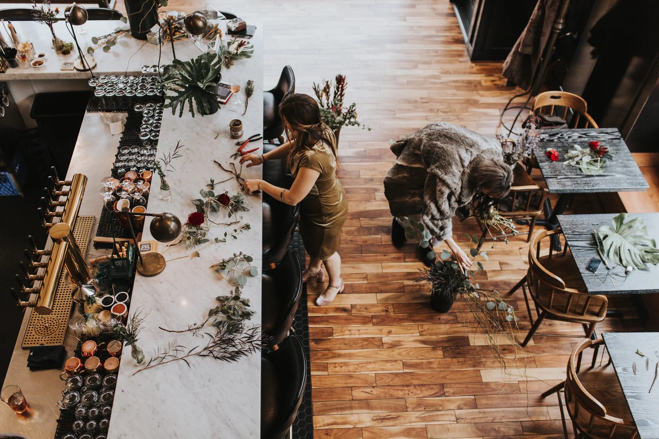 Edgy Wedding Reception The Good Bar Seattle Photographer