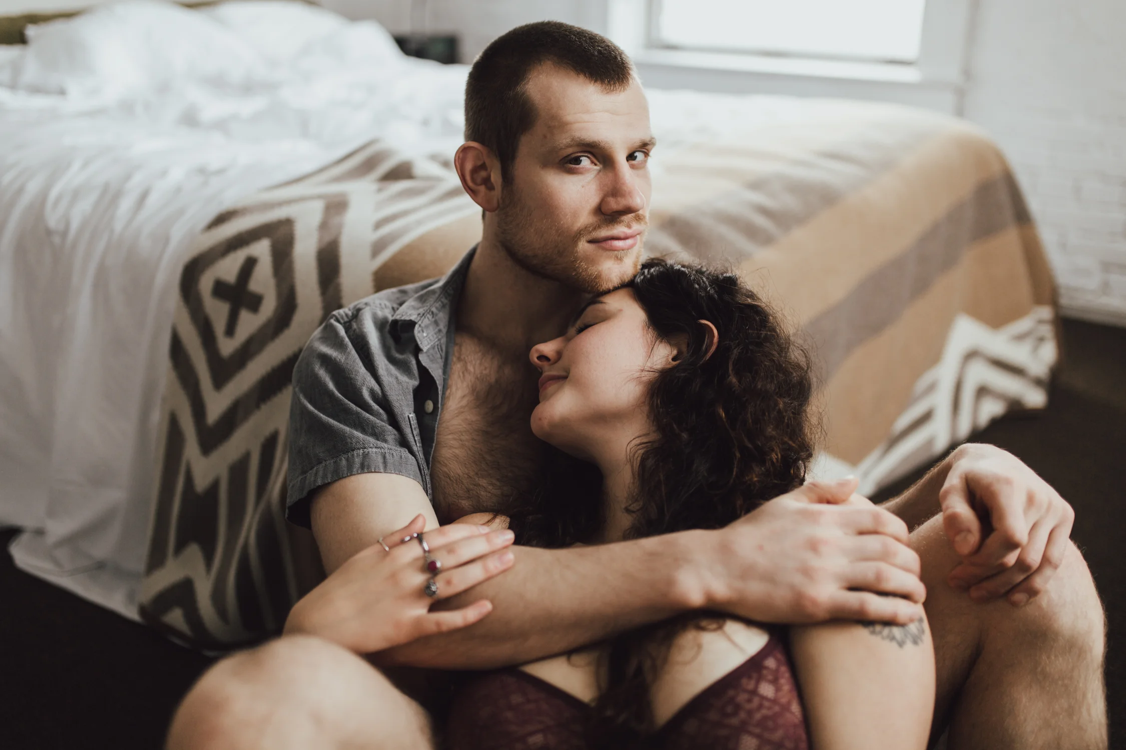 alejandra maria photography seattle wedding photographer ace hotel in-home engagement session