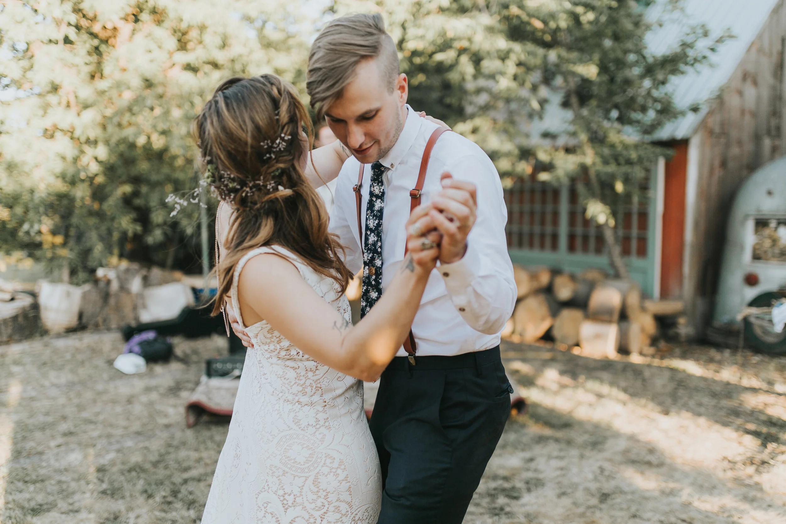Alejandra Maria Photography Seattle Wedding Photographer Palouse Boho Backyard Wedding