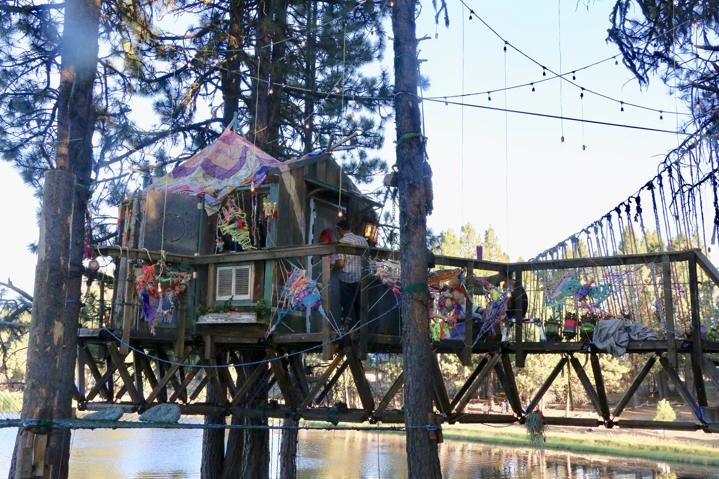 Work with EXISTENTIAL ACTION TEAM at Oregon Eclipse Festival 2017. @sparklespositron @damonsoule @miss_mothdesign