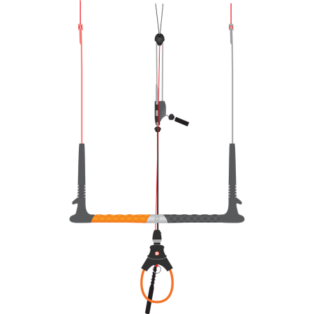 Peter Lynn Swell V4 and Patrol Board Kitesurfing Package Control Bar