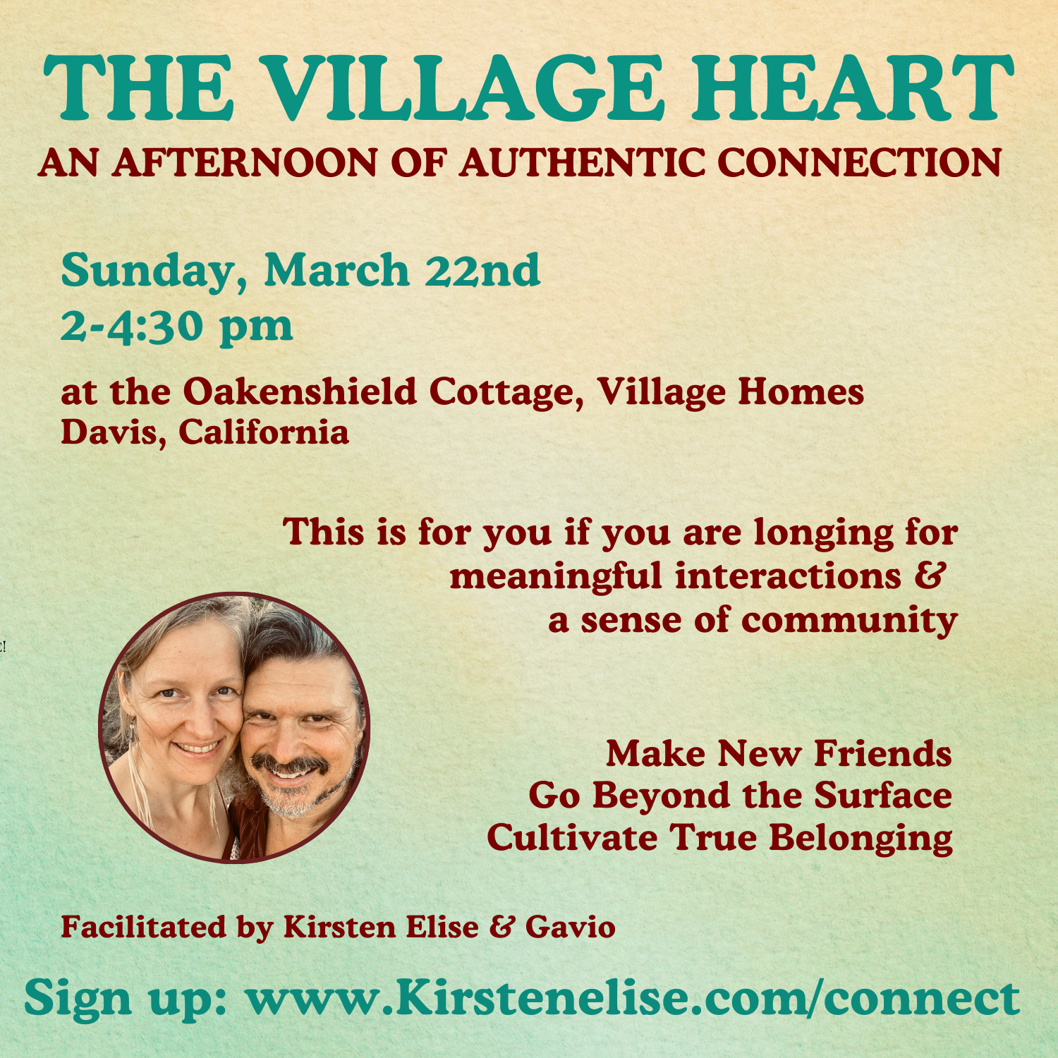 The Village Heart - An Afternoon of Authentic Connection