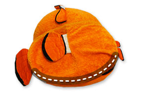 Cut along just the bottom of the pouch seam.