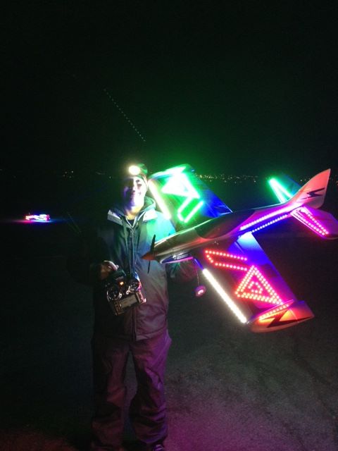 Kent Beal and his chilly Visionaire night flyer.