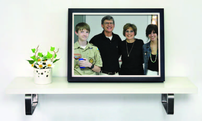 George with his son, Michael, 16; wife, LeAnne; and daughter, Mary, 19