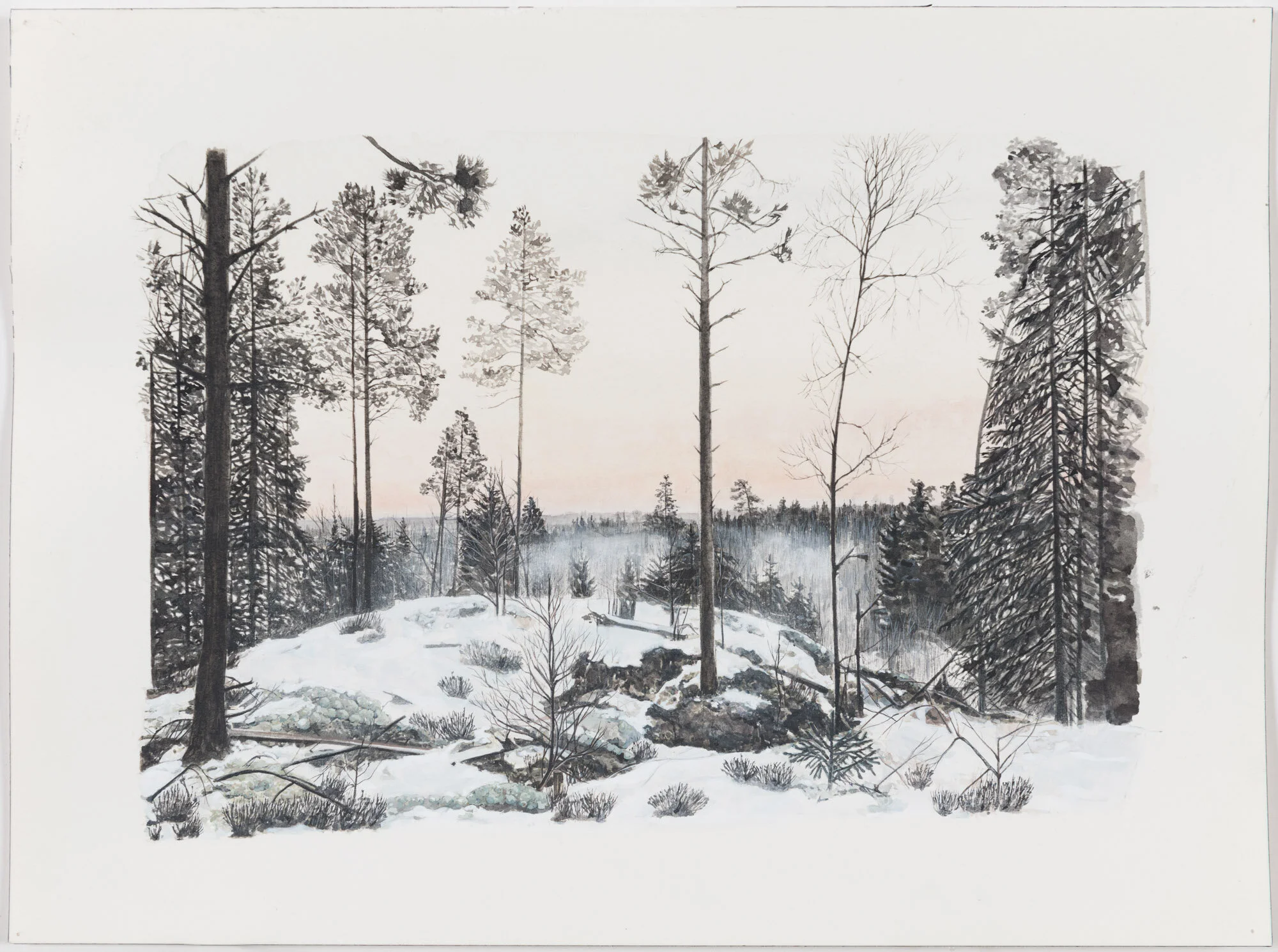 Untitled: Study of Haukijärvi dawn