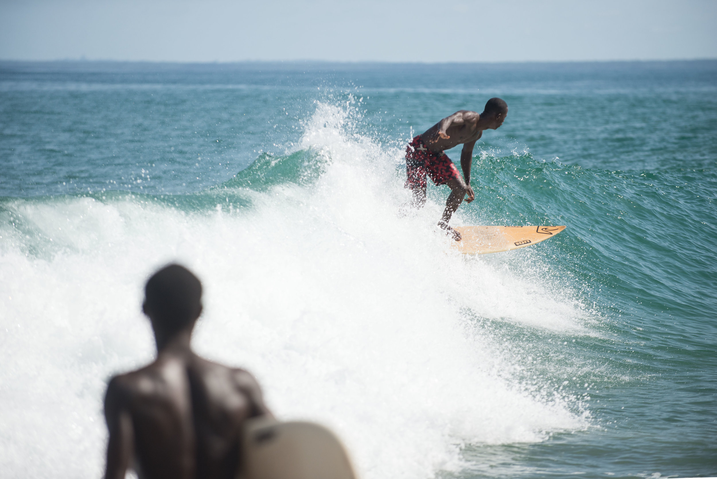 Former Liberian national surf champion Benjamin McCrumada. Photo: Magnus Endal