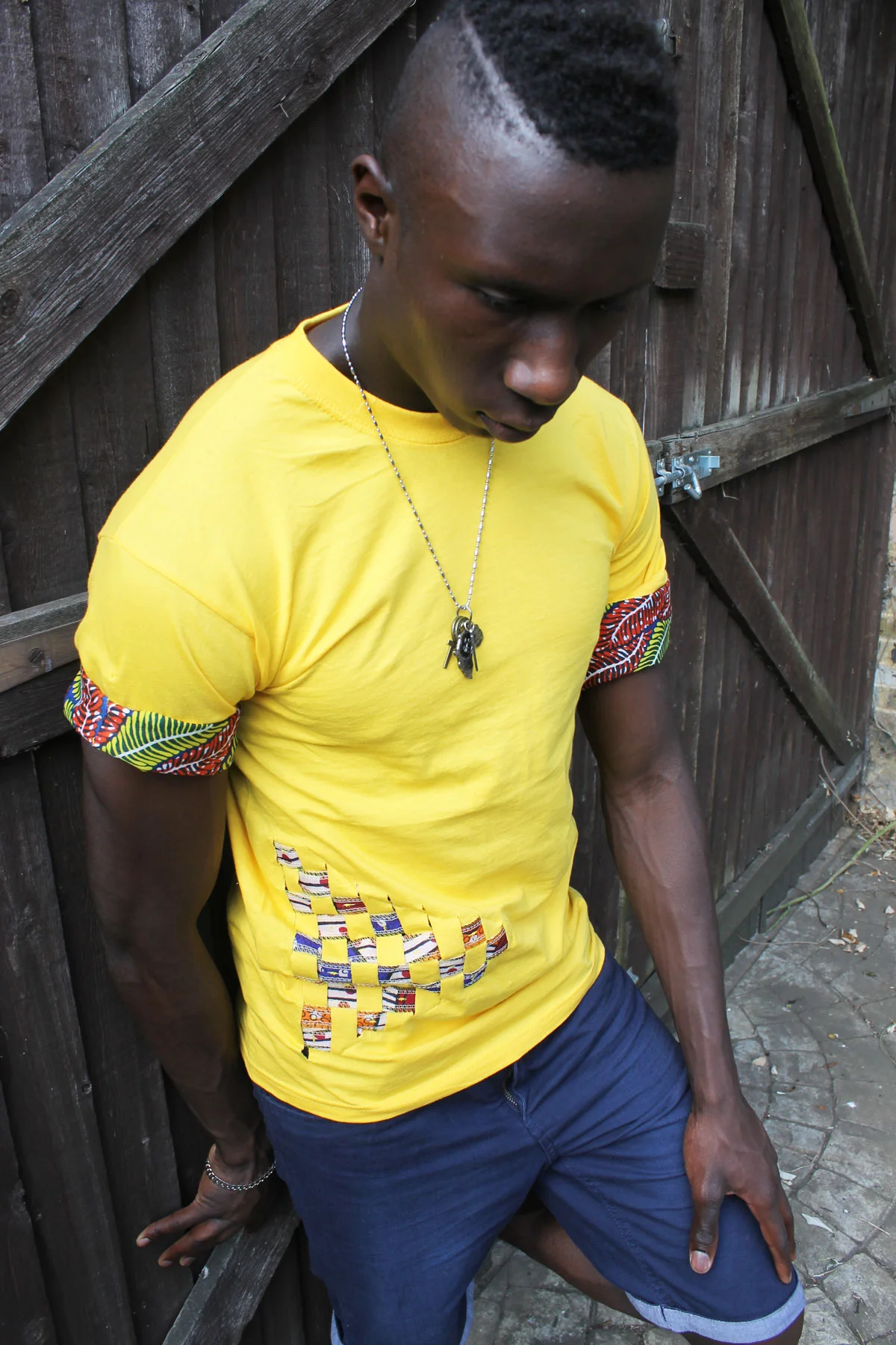Yellow Weave Tee