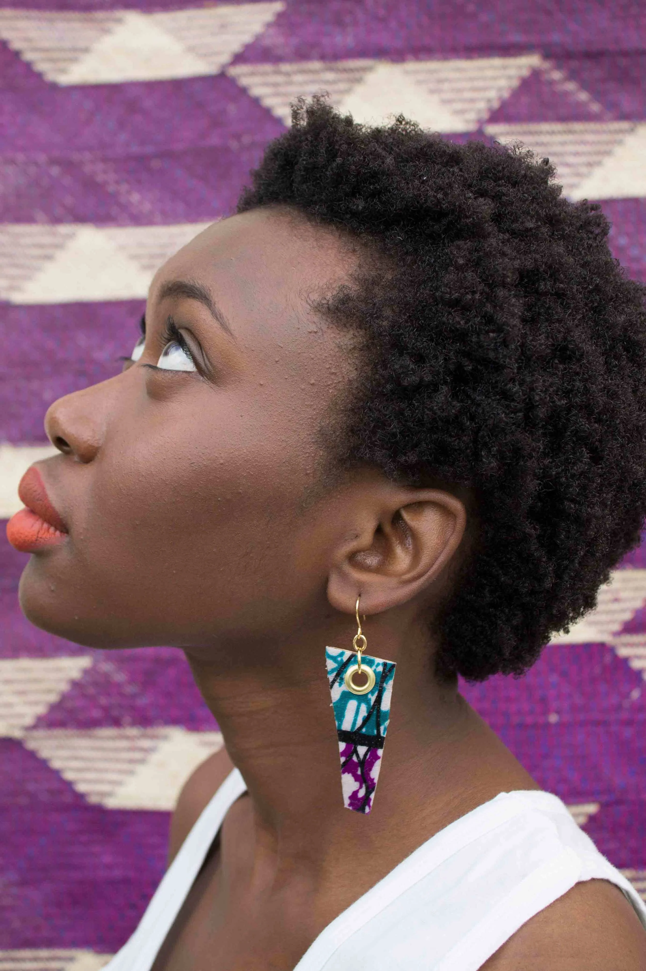 GeoBob African Wax Print backed with Banana Leaf