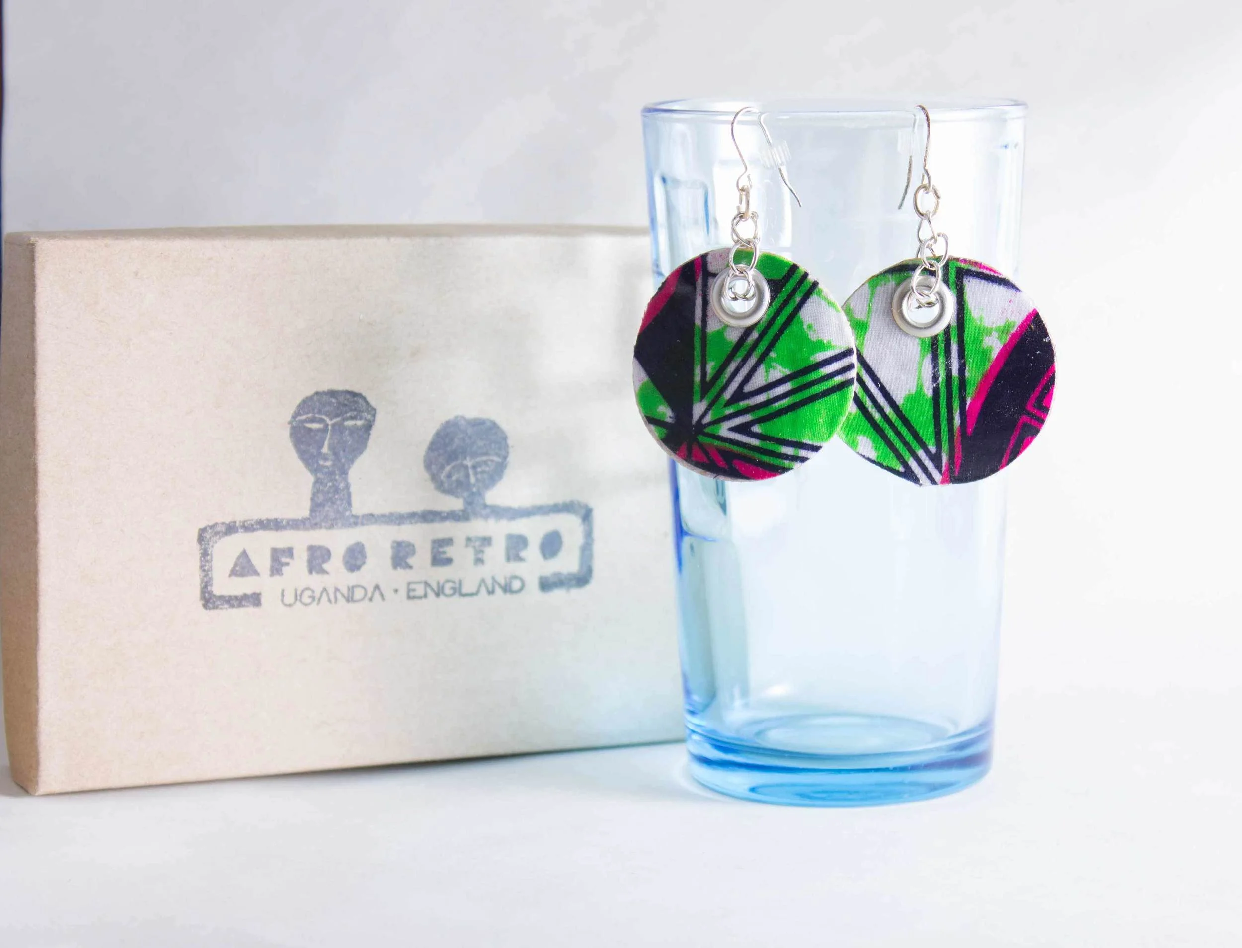 Melon Print Mini Earbobs