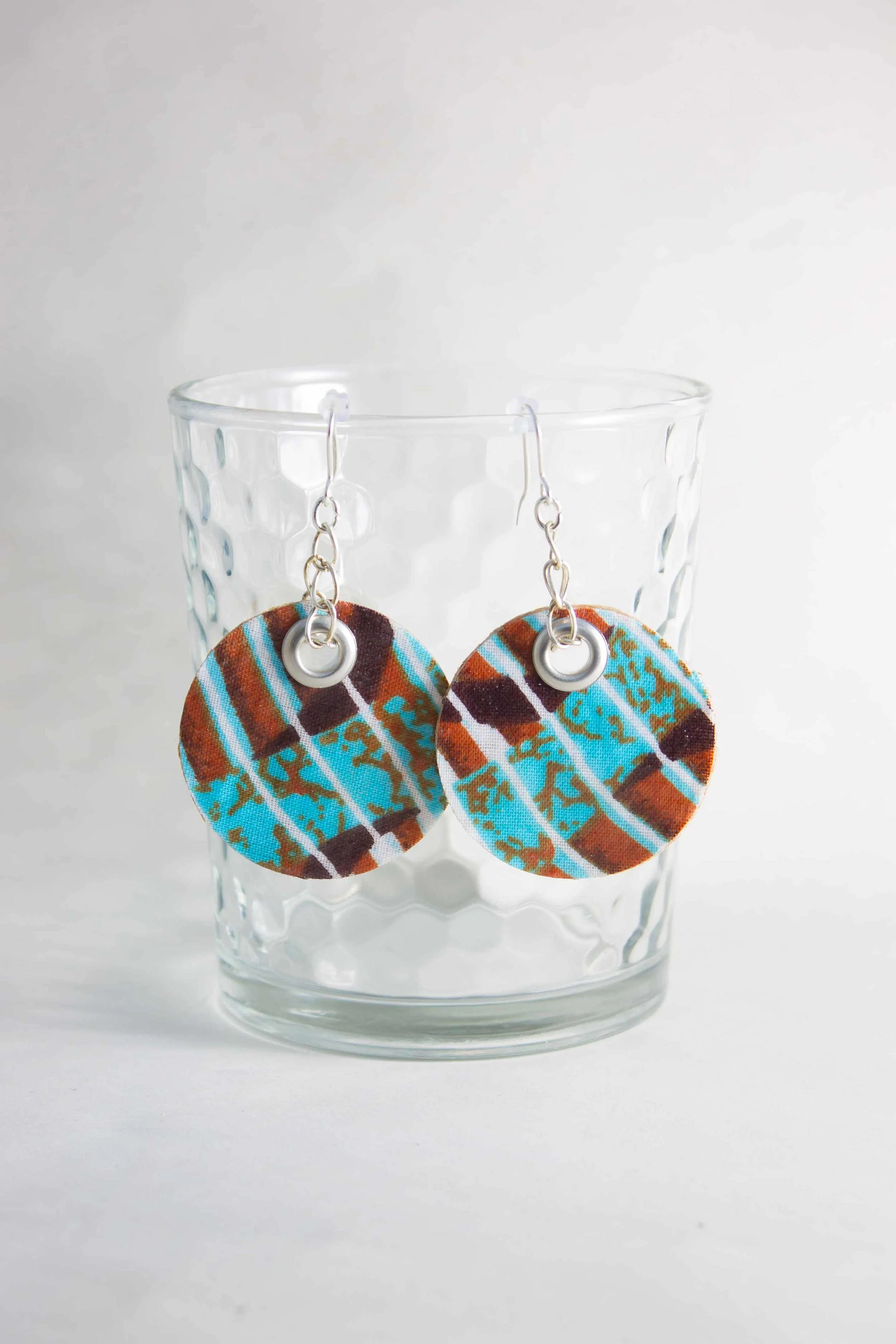Blue Shield Mini Earbobs