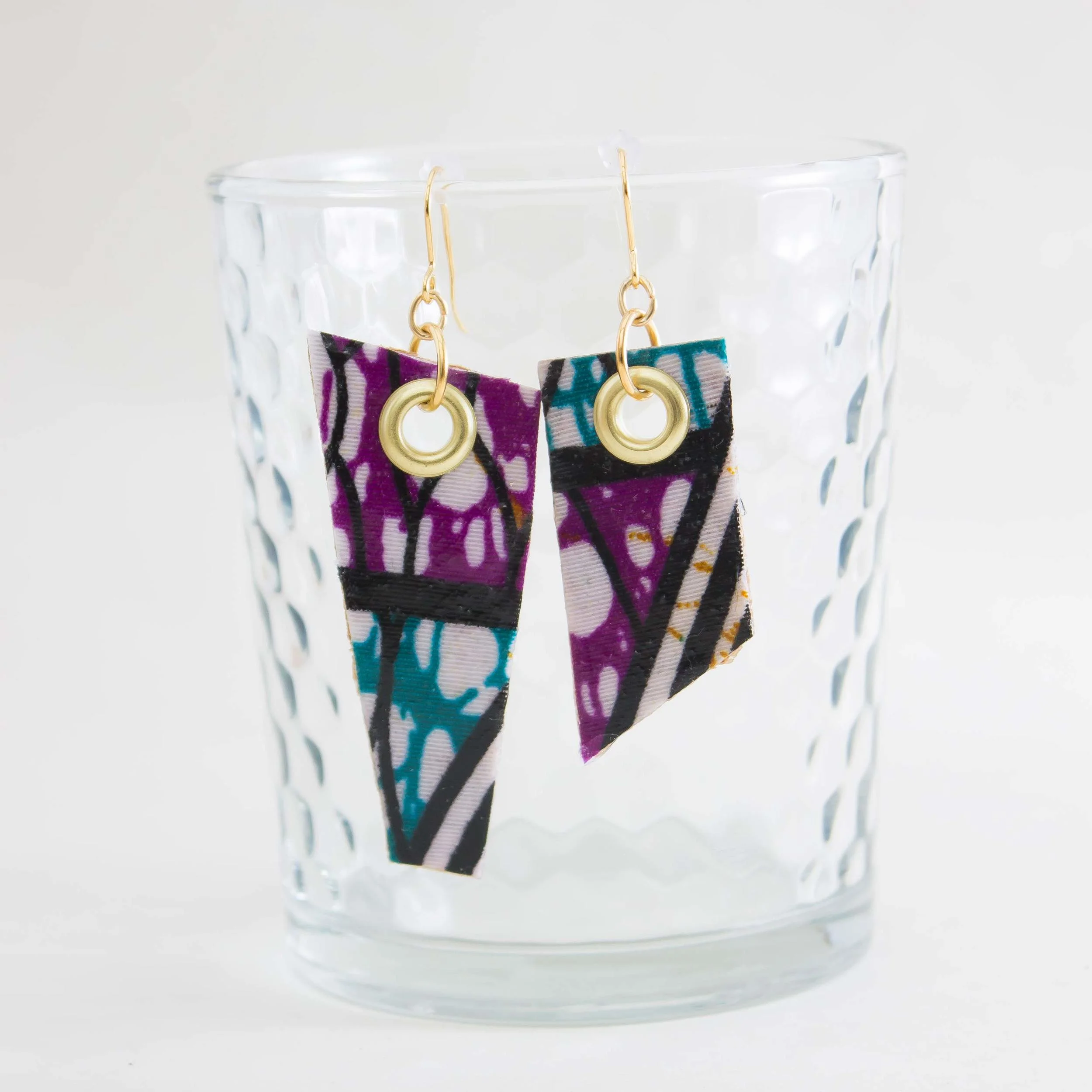 GeoBob African Wax Print backed with Banana Leaf