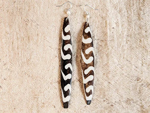 Reclaimed Bone Earbob