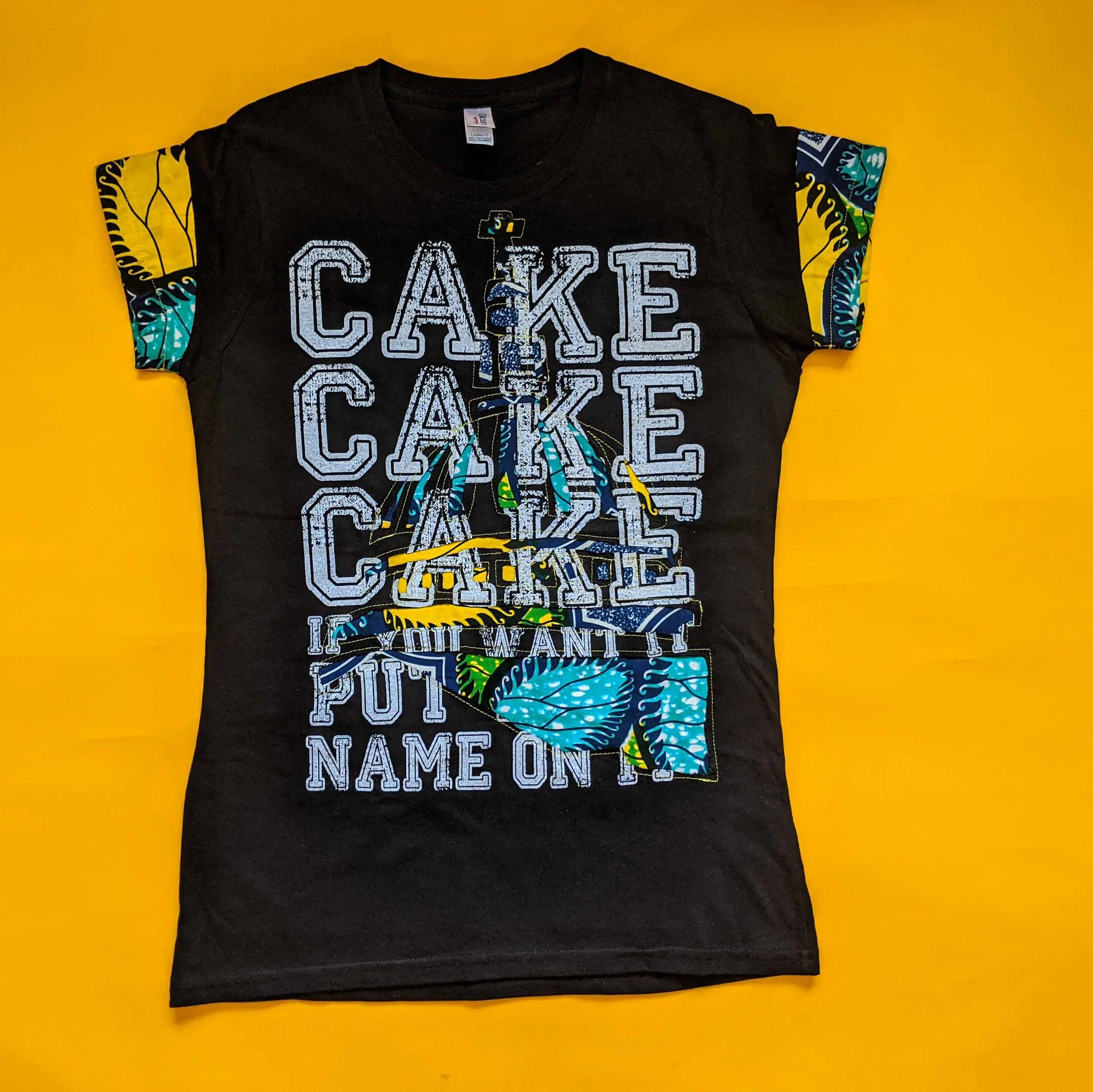 UpCycled Cut Out Tee: St Paul's "Cake" Leaf Print