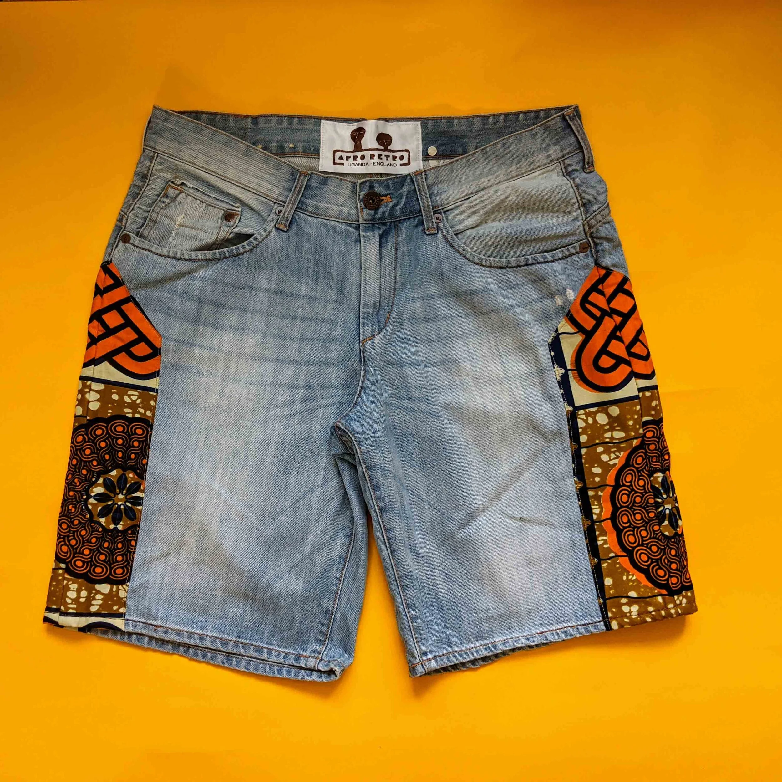 UpCycled Denim Long Shorts "Cable"
