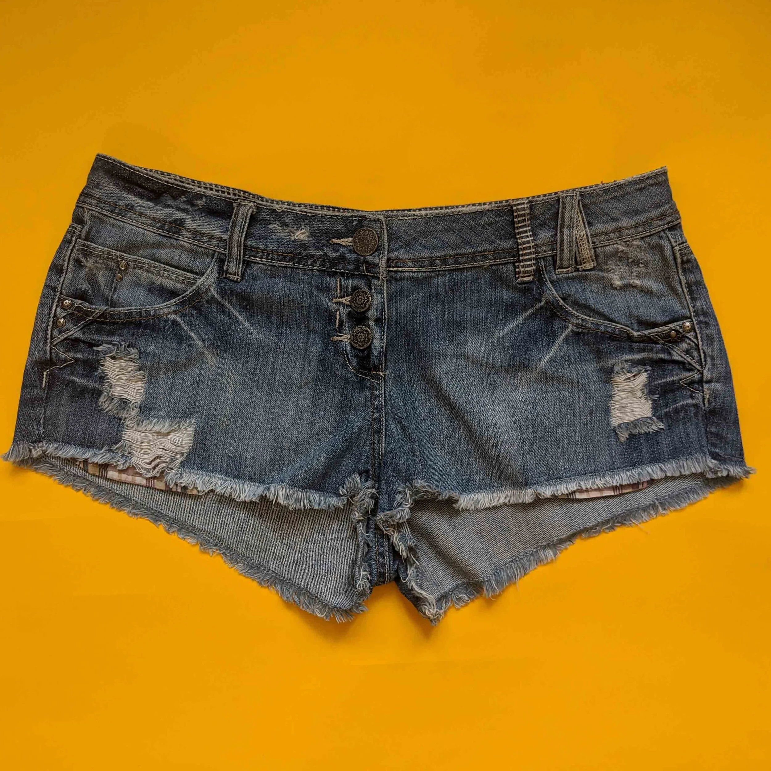 Upcycled Short-Shorts Denim "Melon'