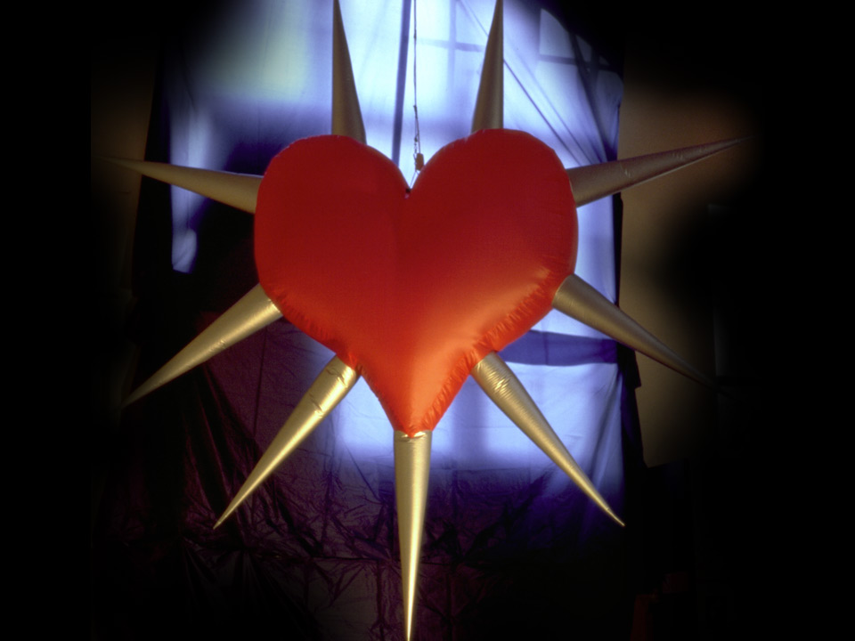 Spiked Hearts | 240cm Height | £60.00 Winged Hearts (cherubic) | 150cm Height | £50.00 Plain Hearts | 120cm Height | £40.00