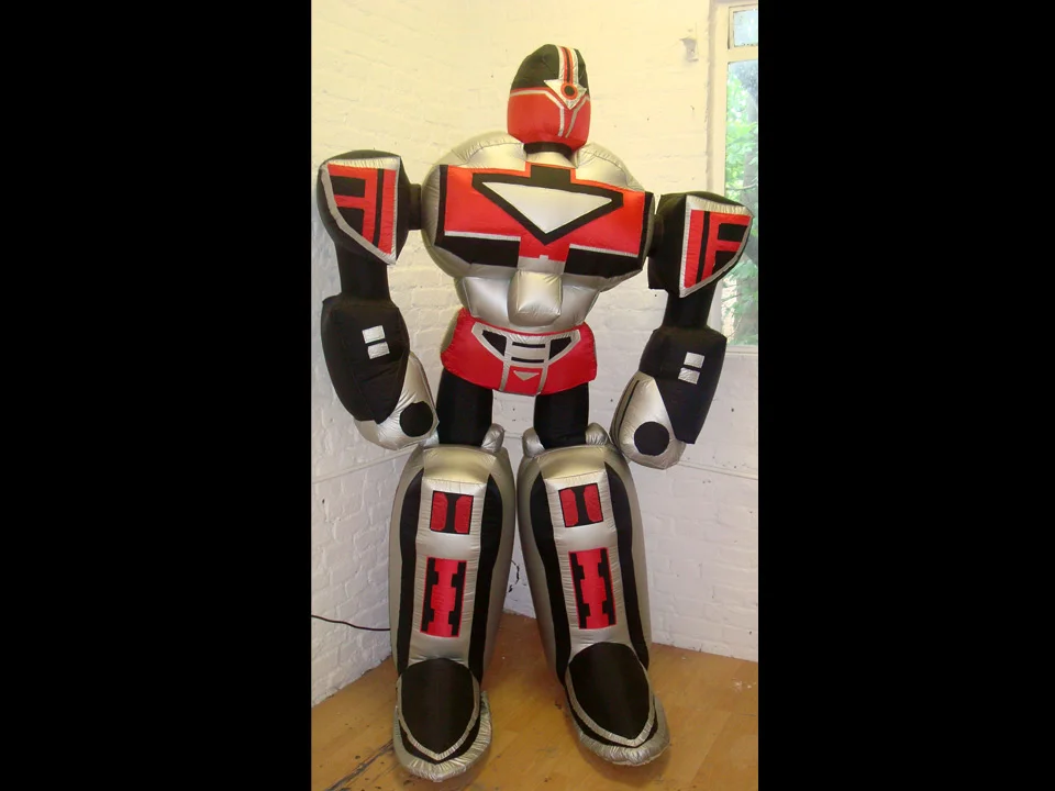 Robot Based on a Transformer, this one often accompanies his Teddybear friend. 240cm Height £90.00