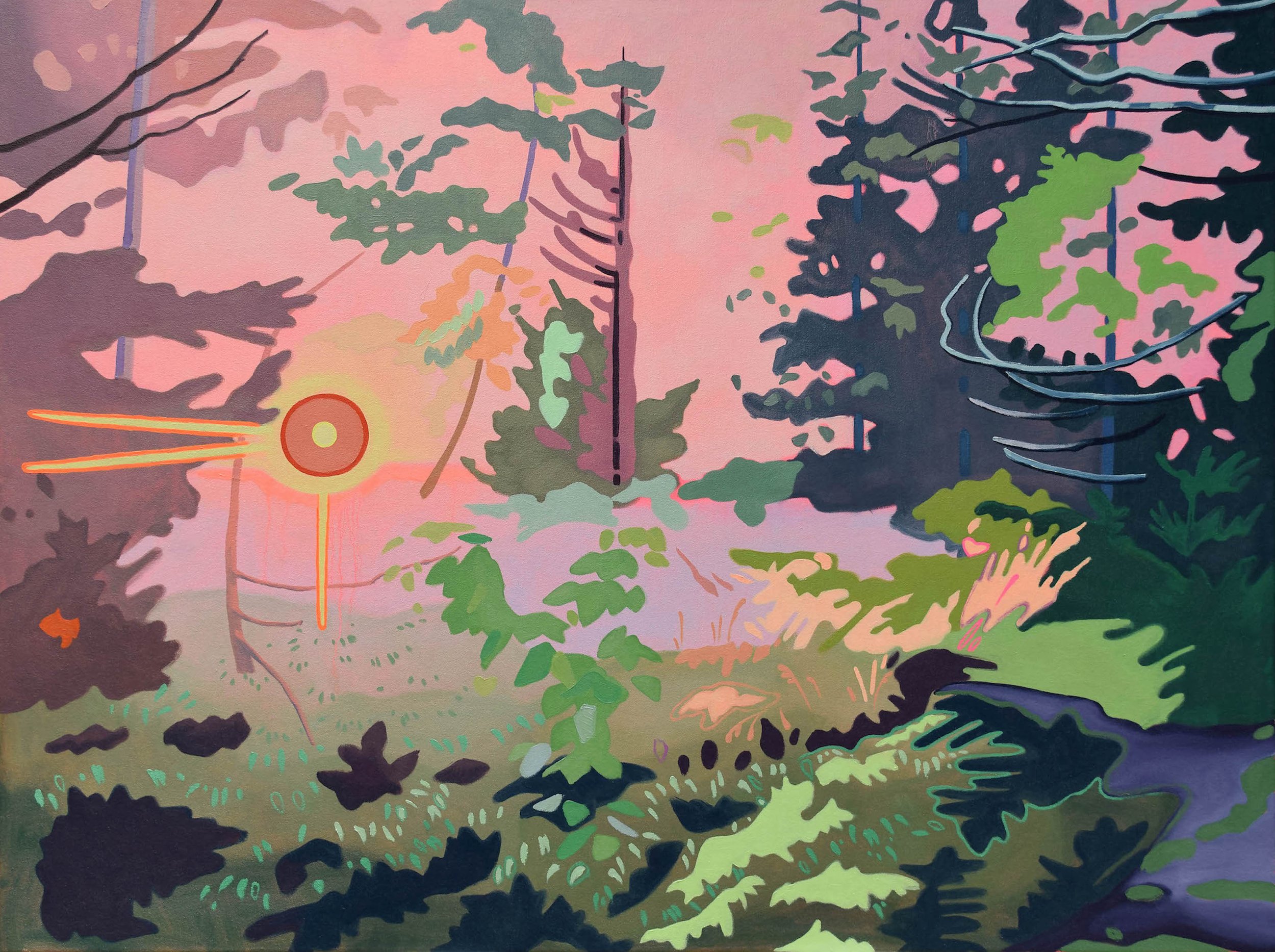 Back to the Beginning, 2024, 36" x 48"