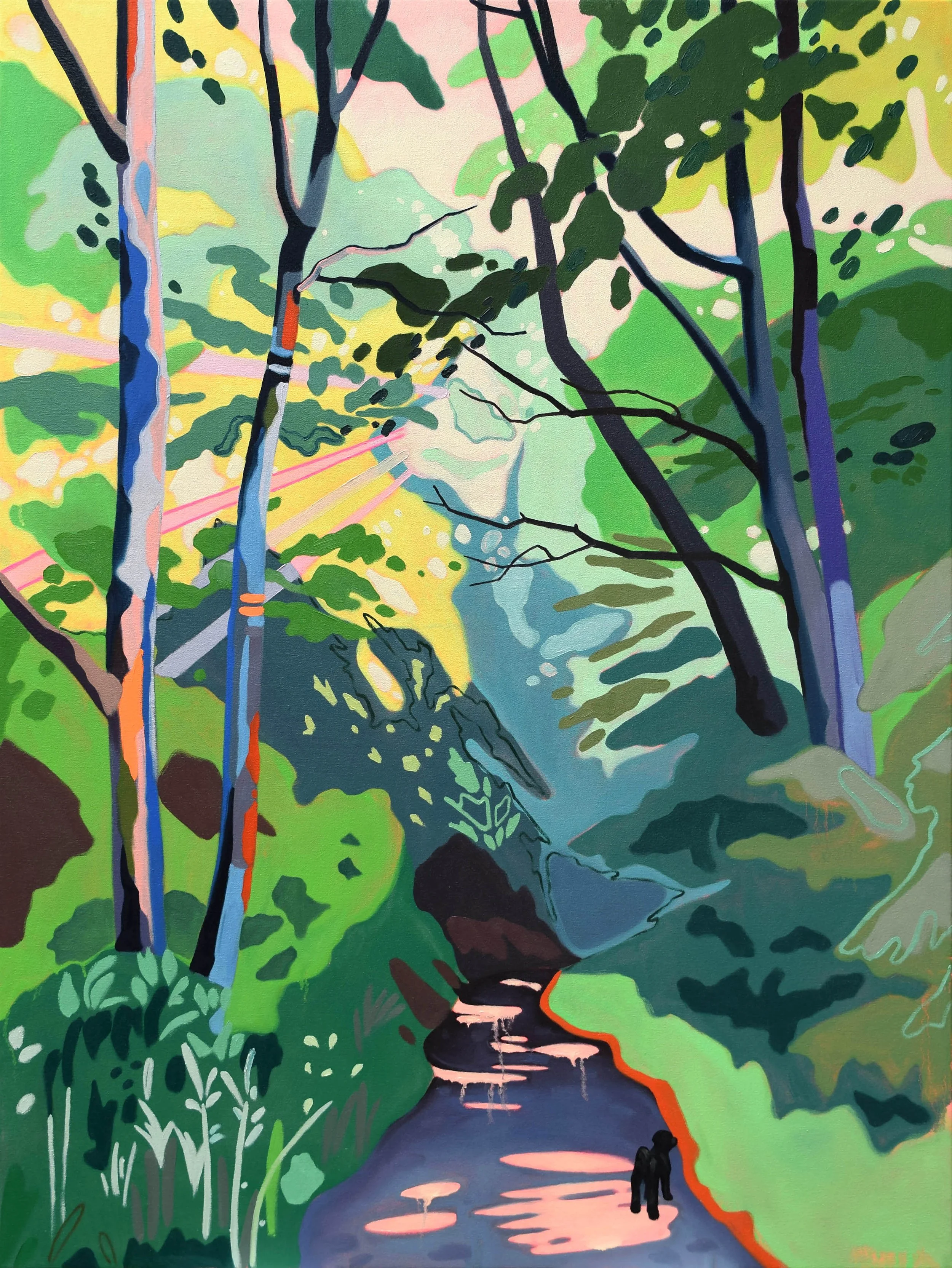 The Quiet in the Noise, 2024, 48" x 36"