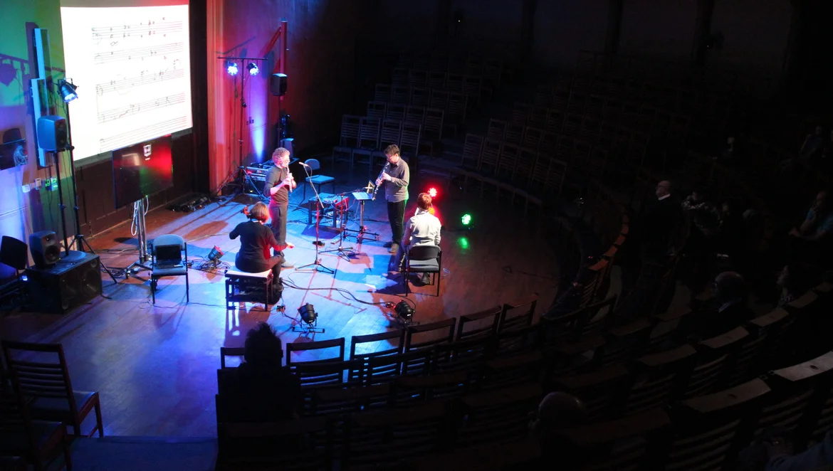 Live Composition with Richard Worth, Pete Furniss and Hilary Browning at Liverpool University, Victoria Building