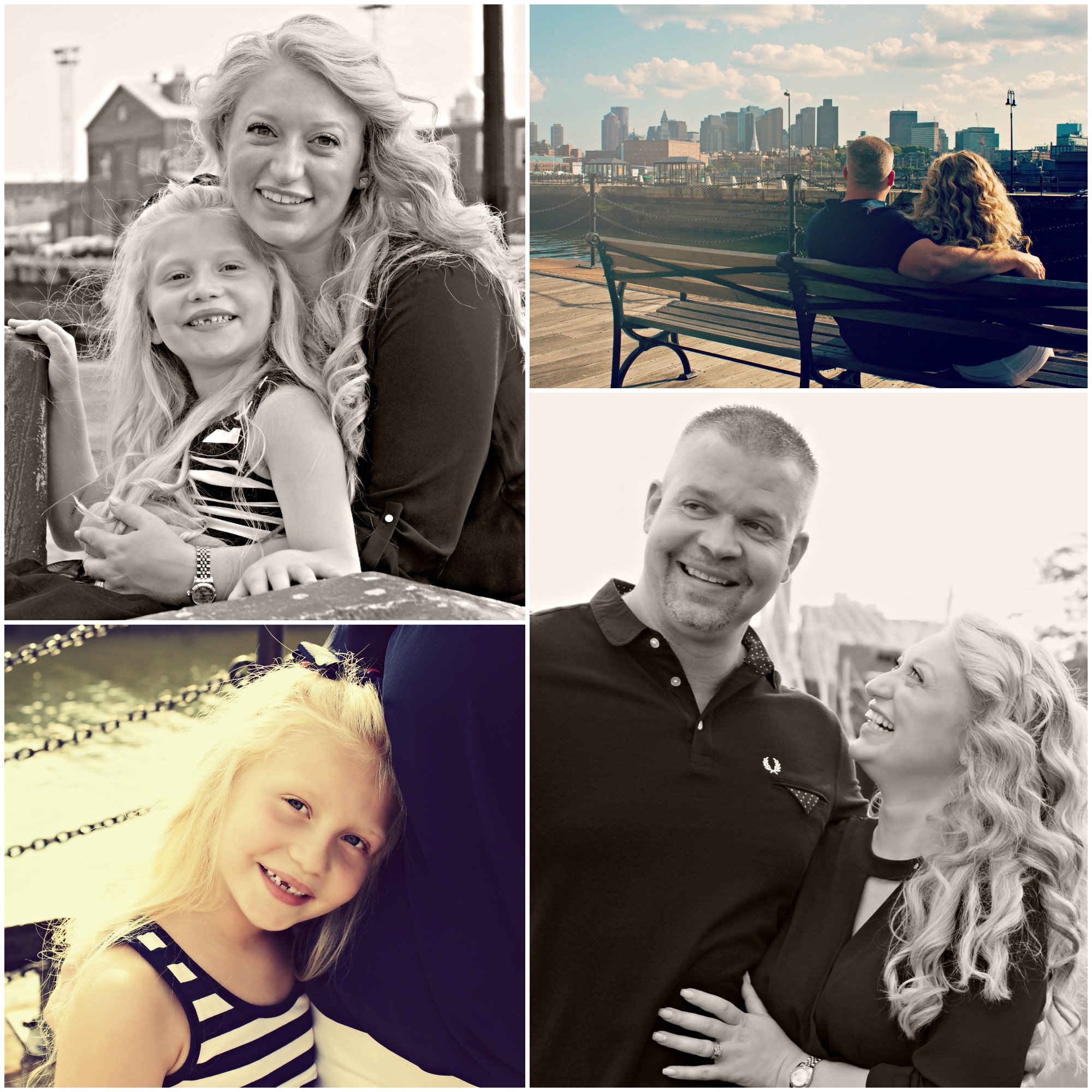 "I am beyond happy with my experience and final product for my family photo shoot with Courtney Cook Imagery. Everything from booking the date to getting the final product was a wonderful experience. Courtney was a blast during the shoot and made my very shy daughter feel comfortable right away. My husband hates having his pictures taken, never mind a scheduled photo session and Courtney even had him laughing. She took a few posed but mostly pictures of us just being a family and having fun and the final photos are just breathtaking. My biggest problem is which photos to choose to display. Not only would I recommend Courtney for your next family photo session but I can't wait to have her take some Fall pictures for us!" Thank you Courtney Cook Imagery, The Clark Family {Family photo shoot location: Constitution Marina - Boston, MA}
