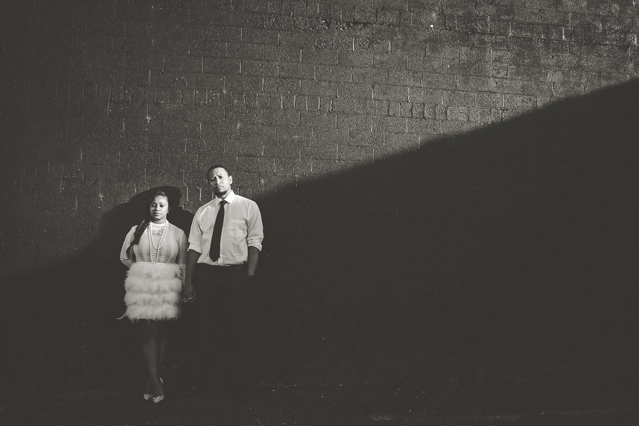 Chamkia & Demetrius Engagement // Dayton Ohio // Downtown Urban