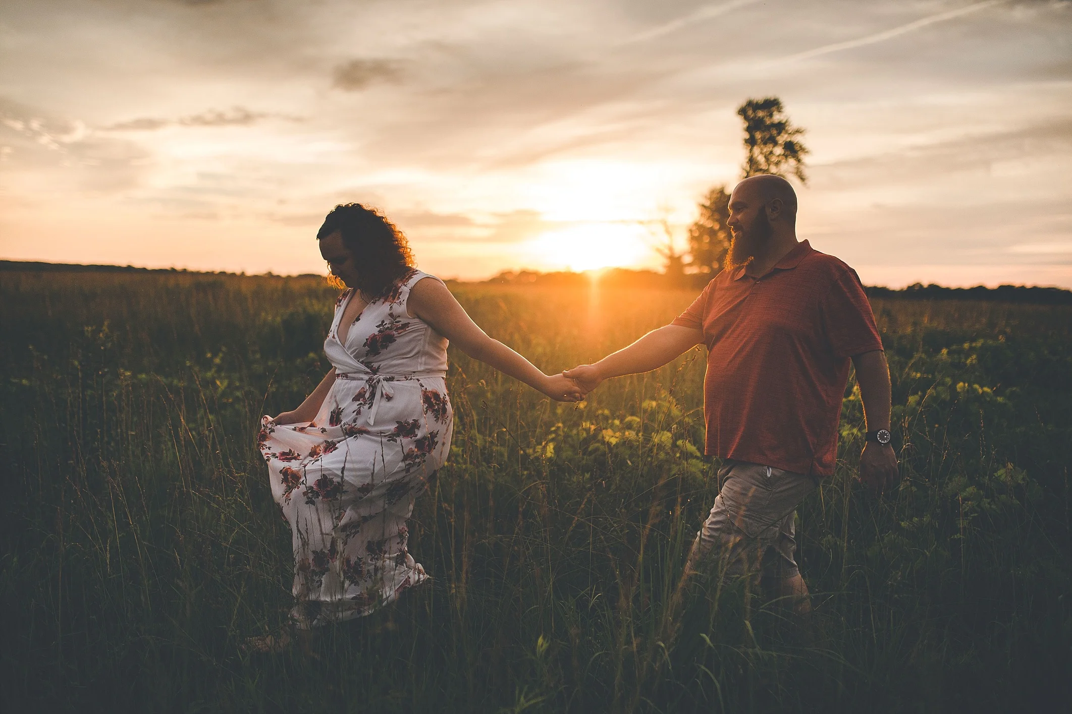 Jennifer & David Engagement // Downtown Miamisburg // Germantown Park