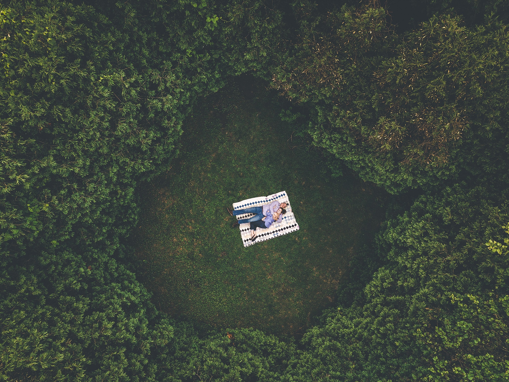 Drone Engagement Photography