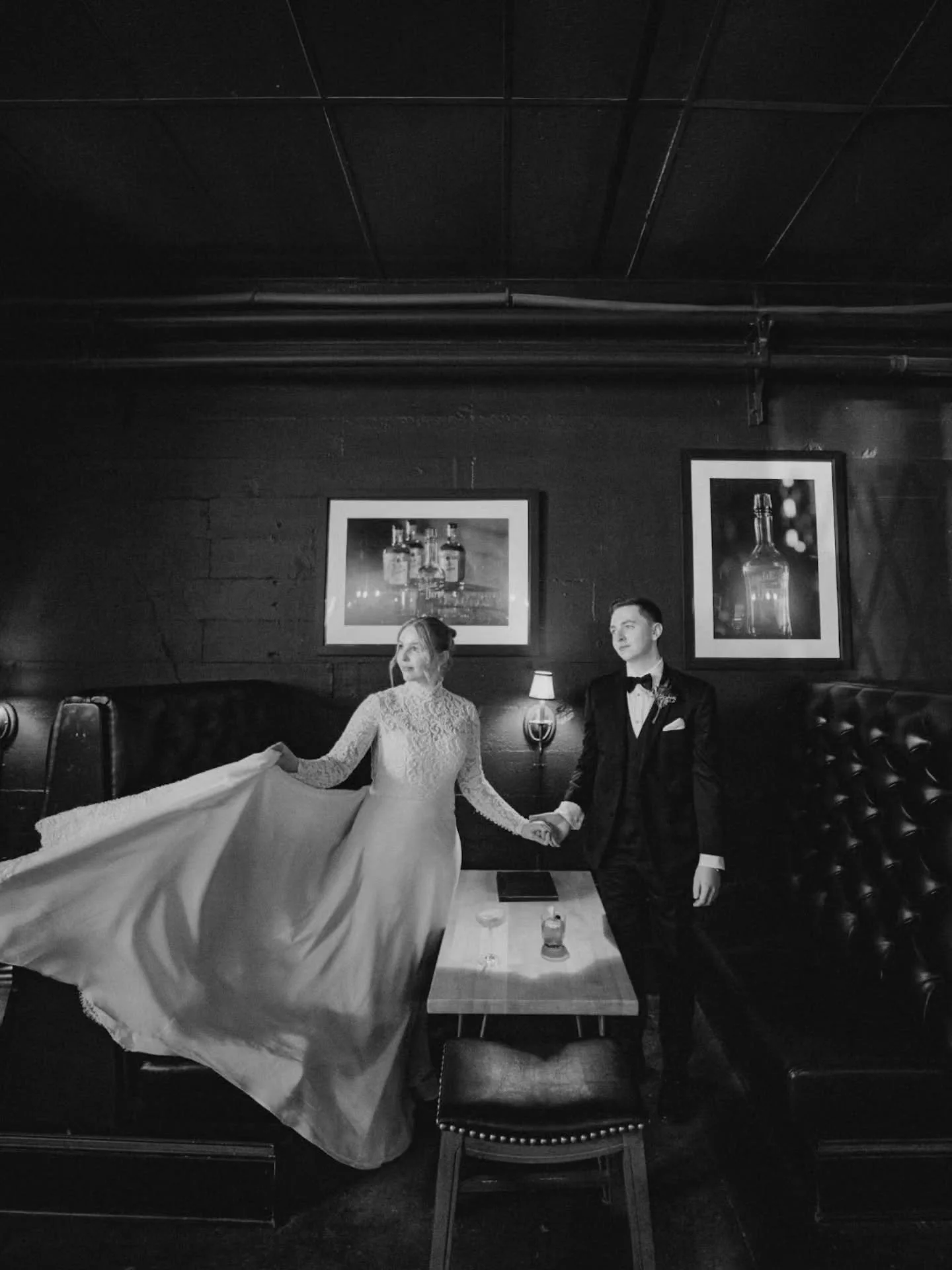 Hi, I&rsquo;m Sarah and I cry behind my camera at weddings like this. ✨ 

Lauren &amp; Alex&rsquo;s day at Brightside was equal parts timeless and wildly fun... 
romantic portraits (legendary @vanburenroom) , champagne light, and a reception that abs