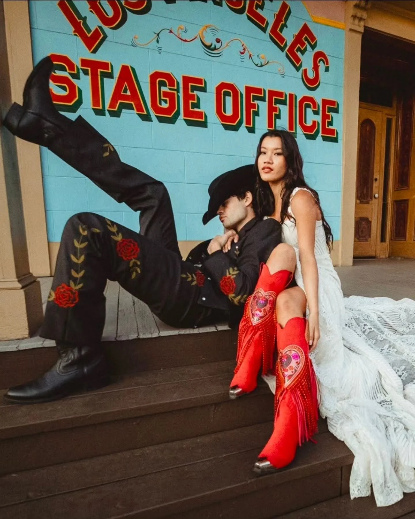 Some couples just bring the magic with them.

San Diego with Issac + Eva was exactly was what I needed in my life. 👢 🌹&nbsp;

Insane designs by @wetkiss_boots , @rosecutclothing , &amp; @clairepettibone . Styled by the incredible @thistle_and_poppy
