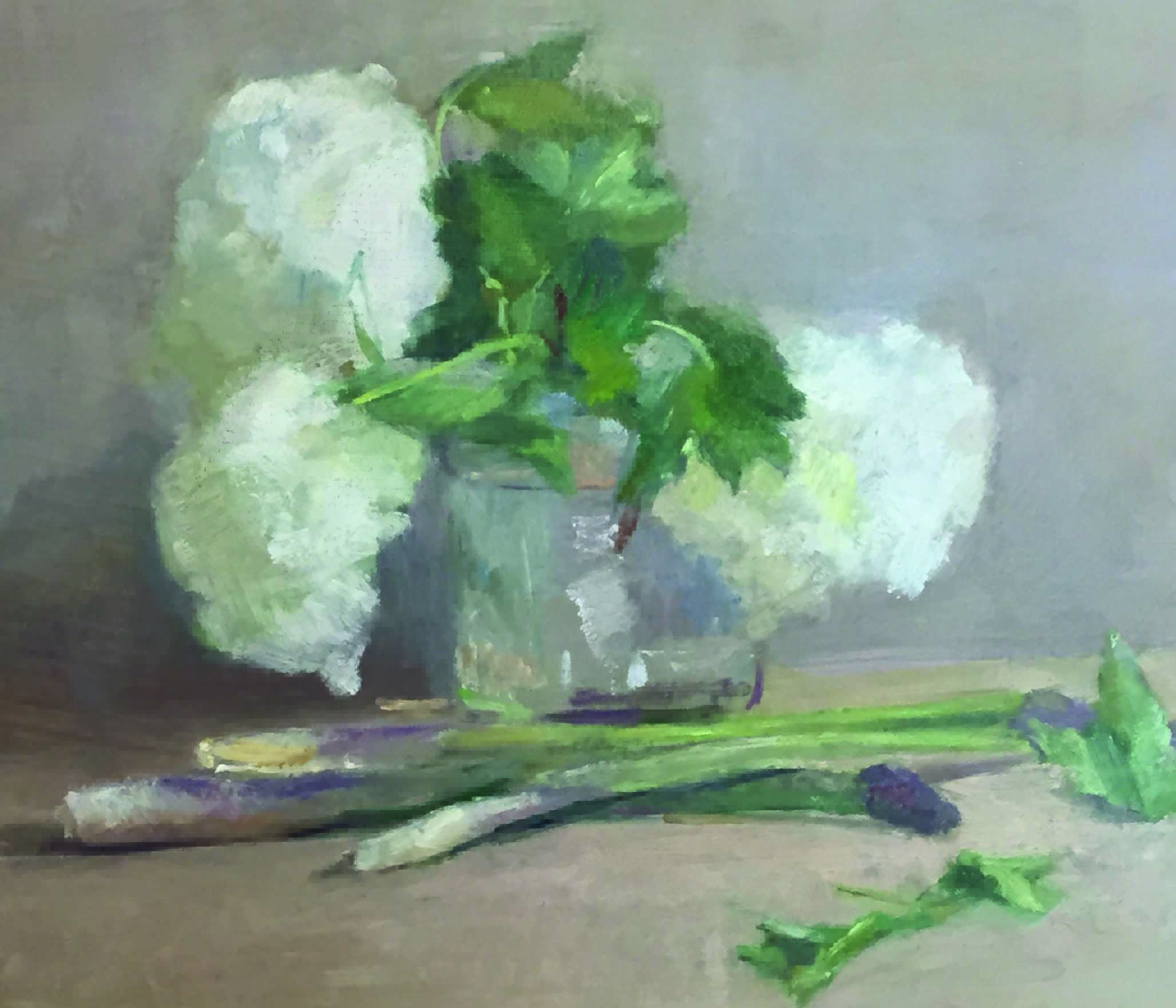 Study in White and Green
